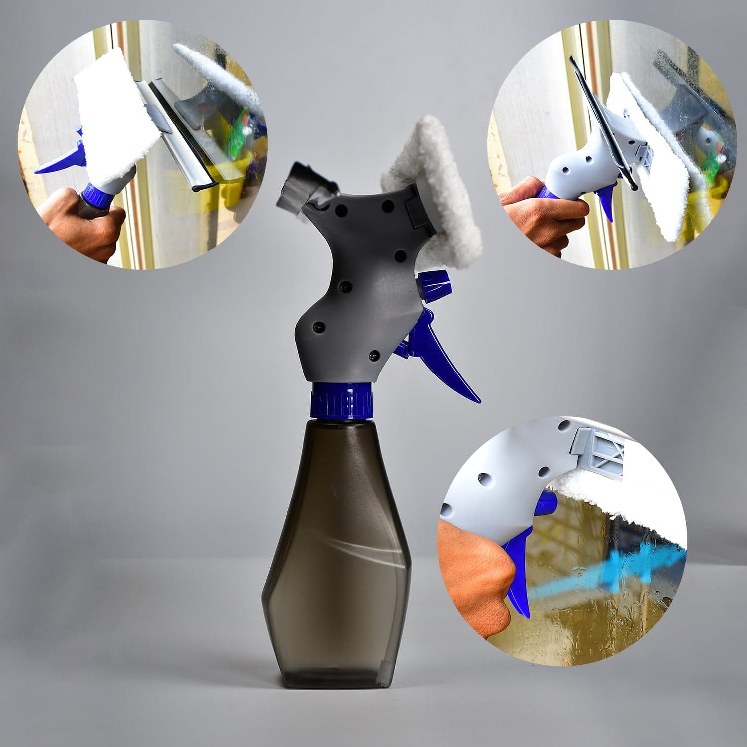 Plastic Easy Glass Cleaner 3 in 1 Spray Type Cleaning Brush, Pack of 1 thumbnail 7