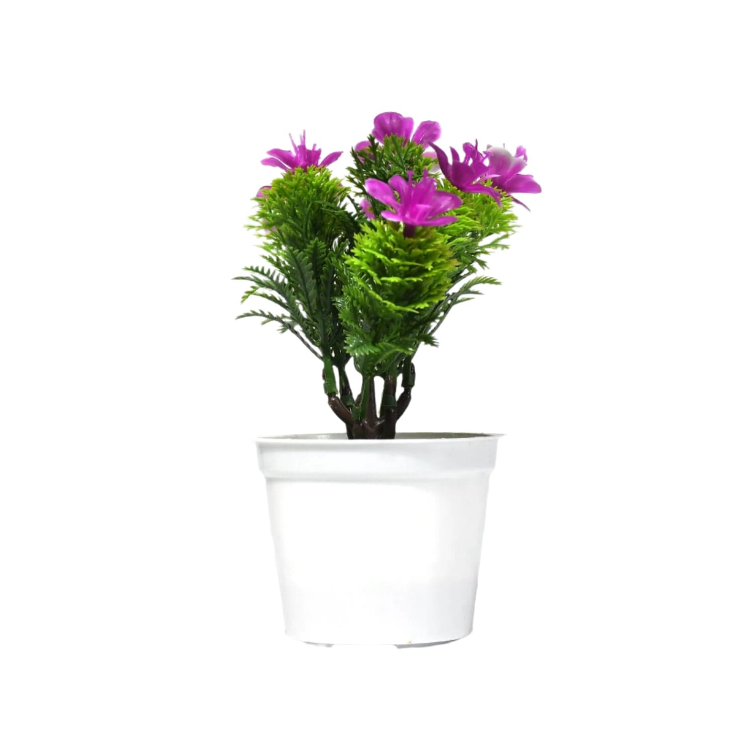 Flower Pot Artificial Decoration Plant | Natural Look & Plastic Material For Home  thumbnail 4