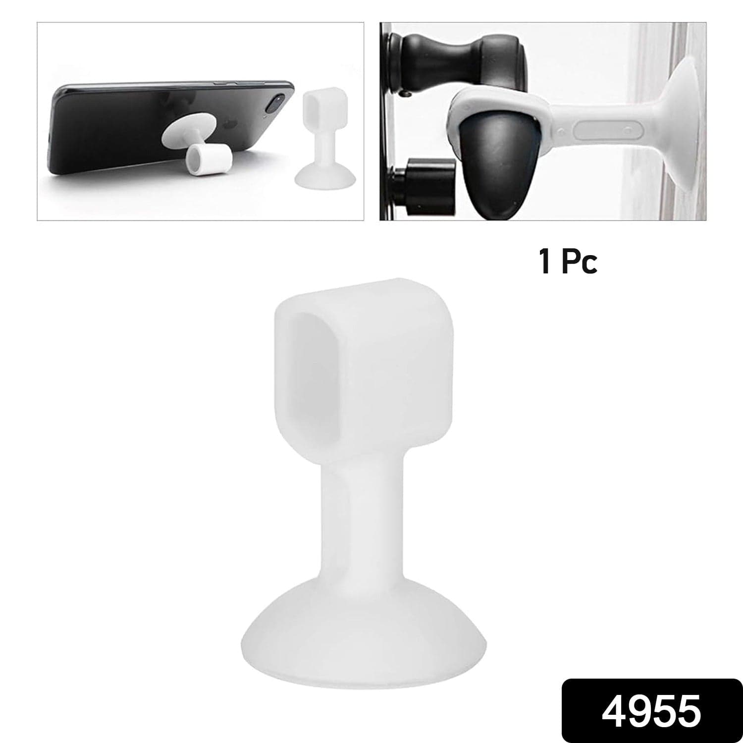 Self-Sucking Silicone Door Stopper (1 Pc / Mix Color) thumbnail 2