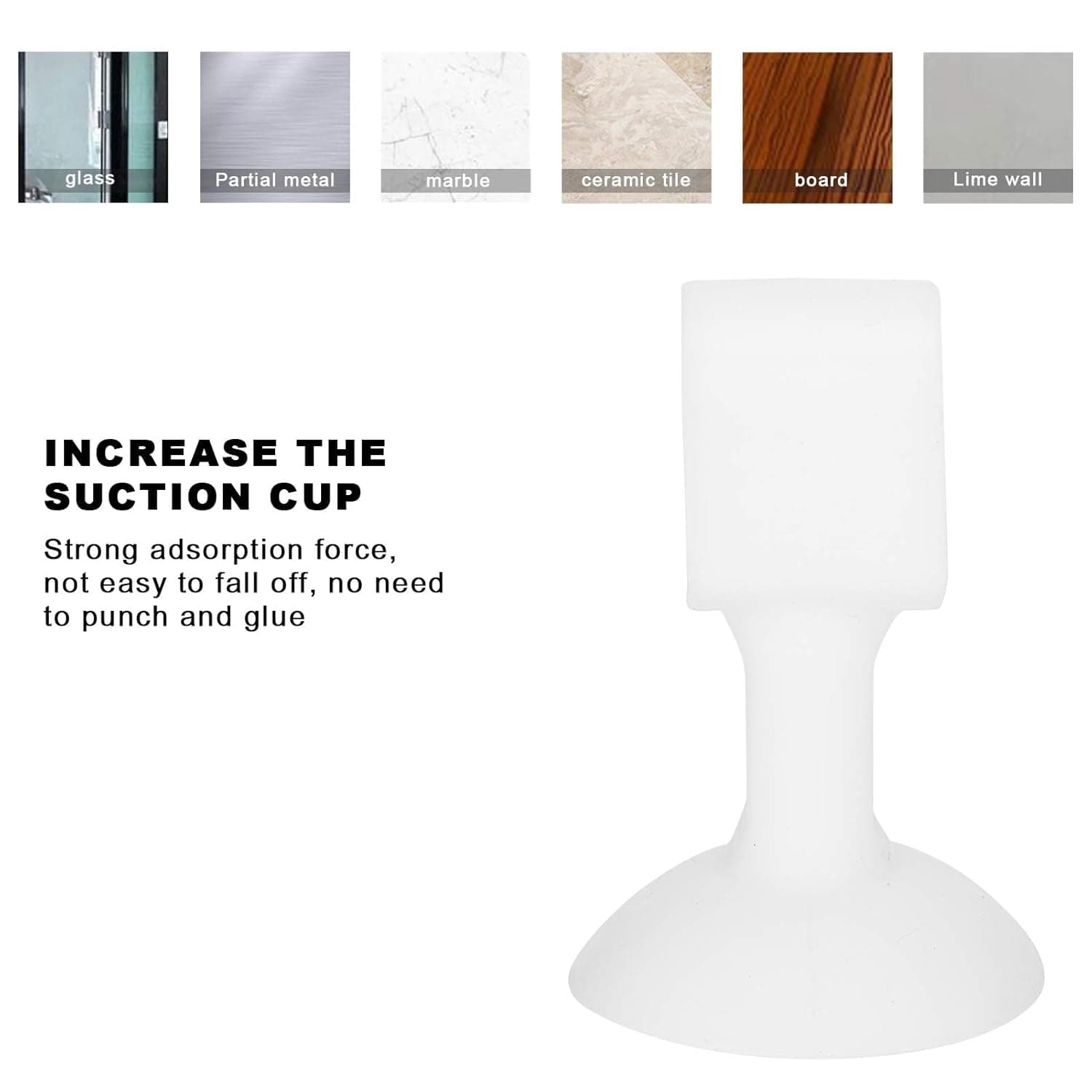 Self-Sucking Silicone Door Stopper (1 Pc / Mix Color) thumbnail 6