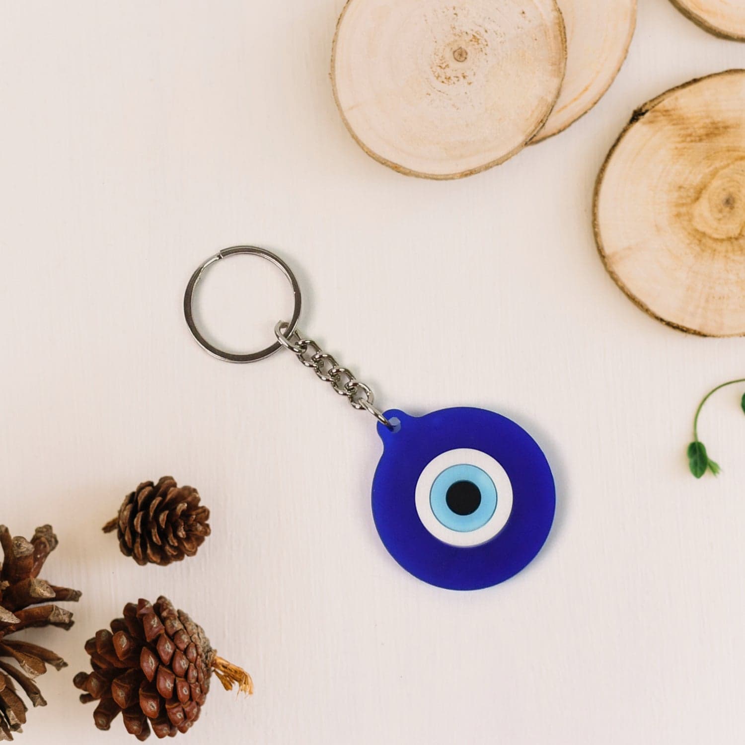 Evil Eye Rubber / Silicone Keychain (1 Pc / Blue Color) thumbnail 4
