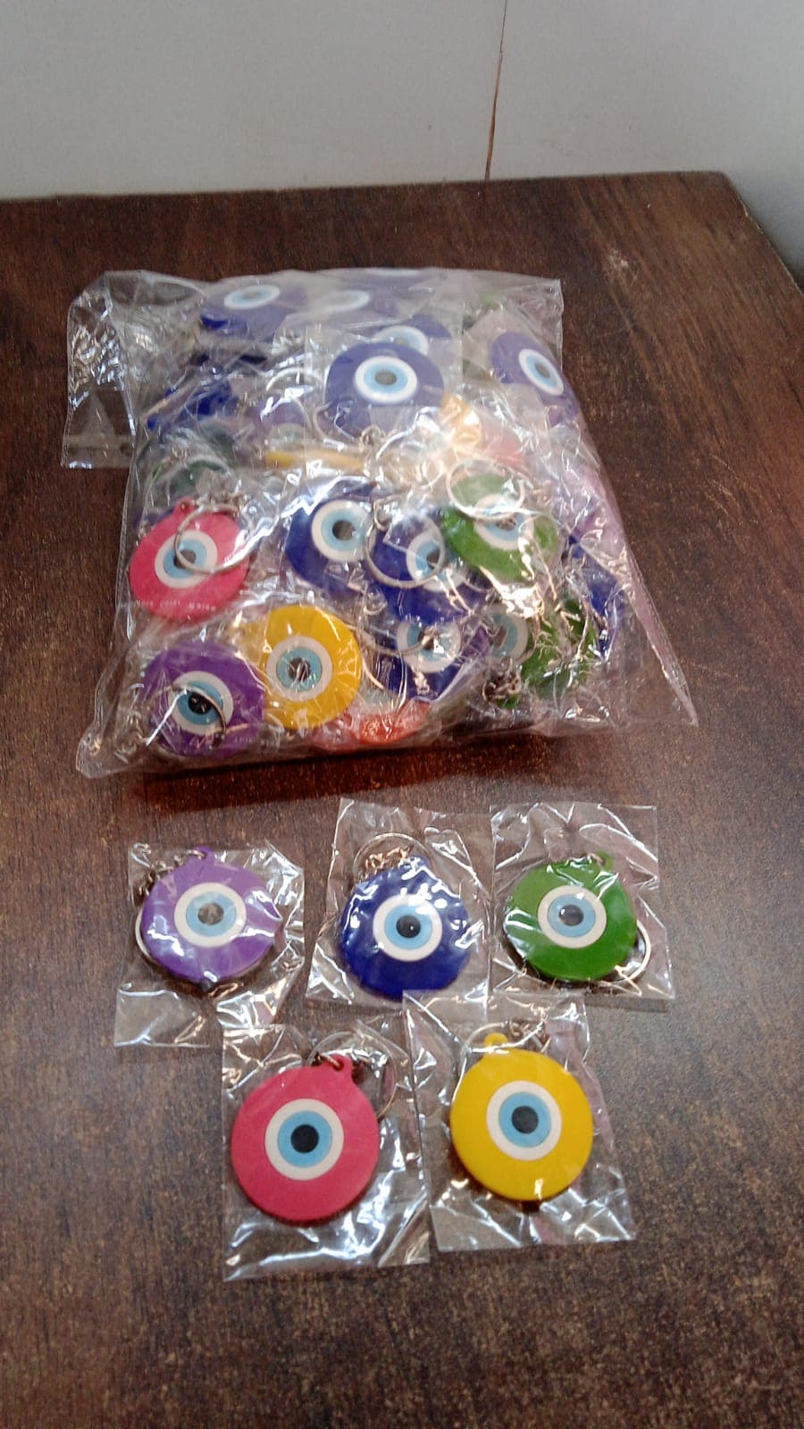Evil Eye Rubber / Silicone Keychain (1 Pc / Mix Color) thumbnail 6