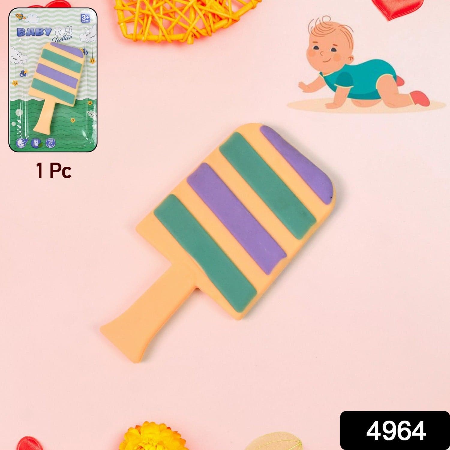 Silicone Candy Shape Teether for Baby (1 Pc) thumbnail 2