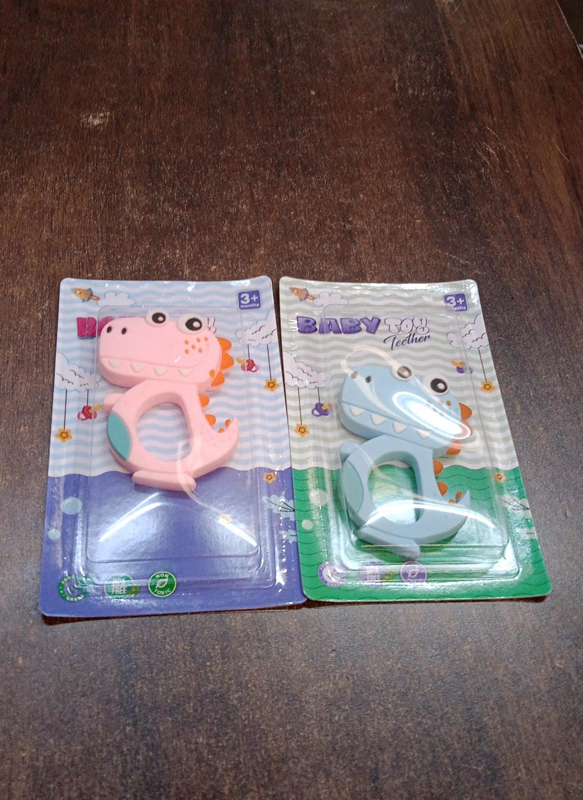 Silicone Dinosaur Teether for Baby (1 Pc / Mix Design & Color) thumbnail 8