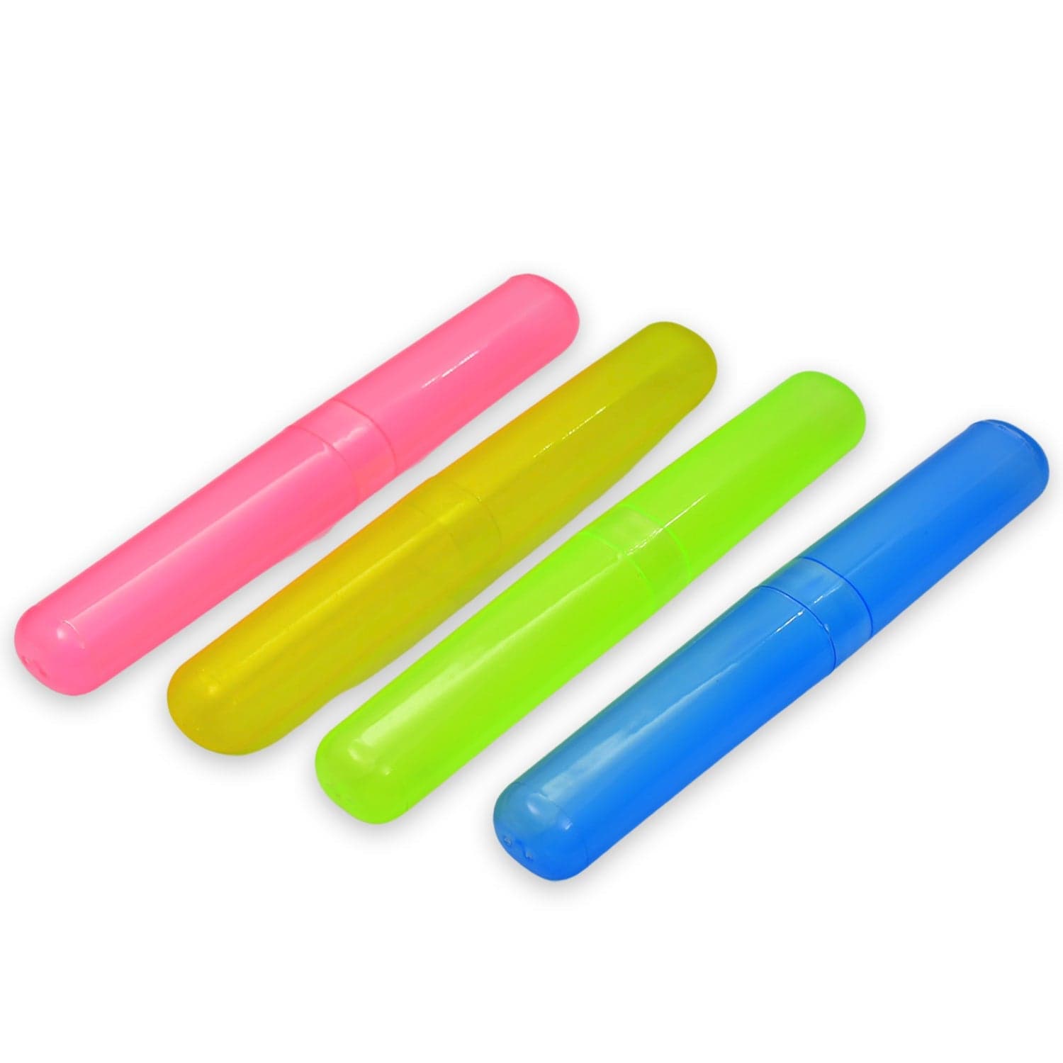 4-Piece Anti-Bacterial Plastic Toothbrush Cover Set of Travel Holder Cases thumbnail 4
