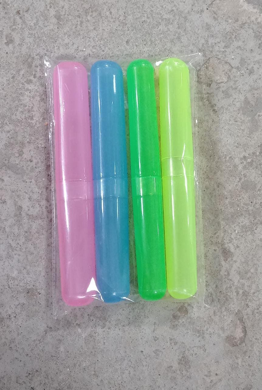 4-Piece Anti-Bacterial Plastic Toothbrush Cover Set of Travel Holder Cases thumbnail 7