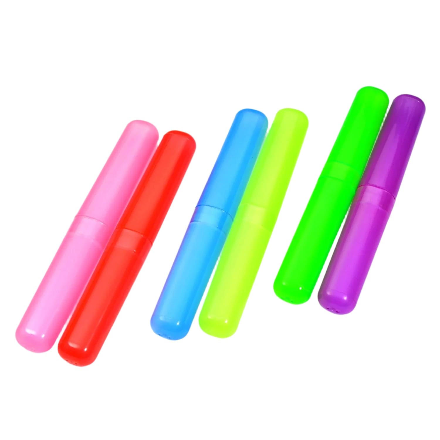 Plastic Toothbrush Covers - 6pc Anti-Bacterial Travel Protectors for Oral Care thumbnail 5