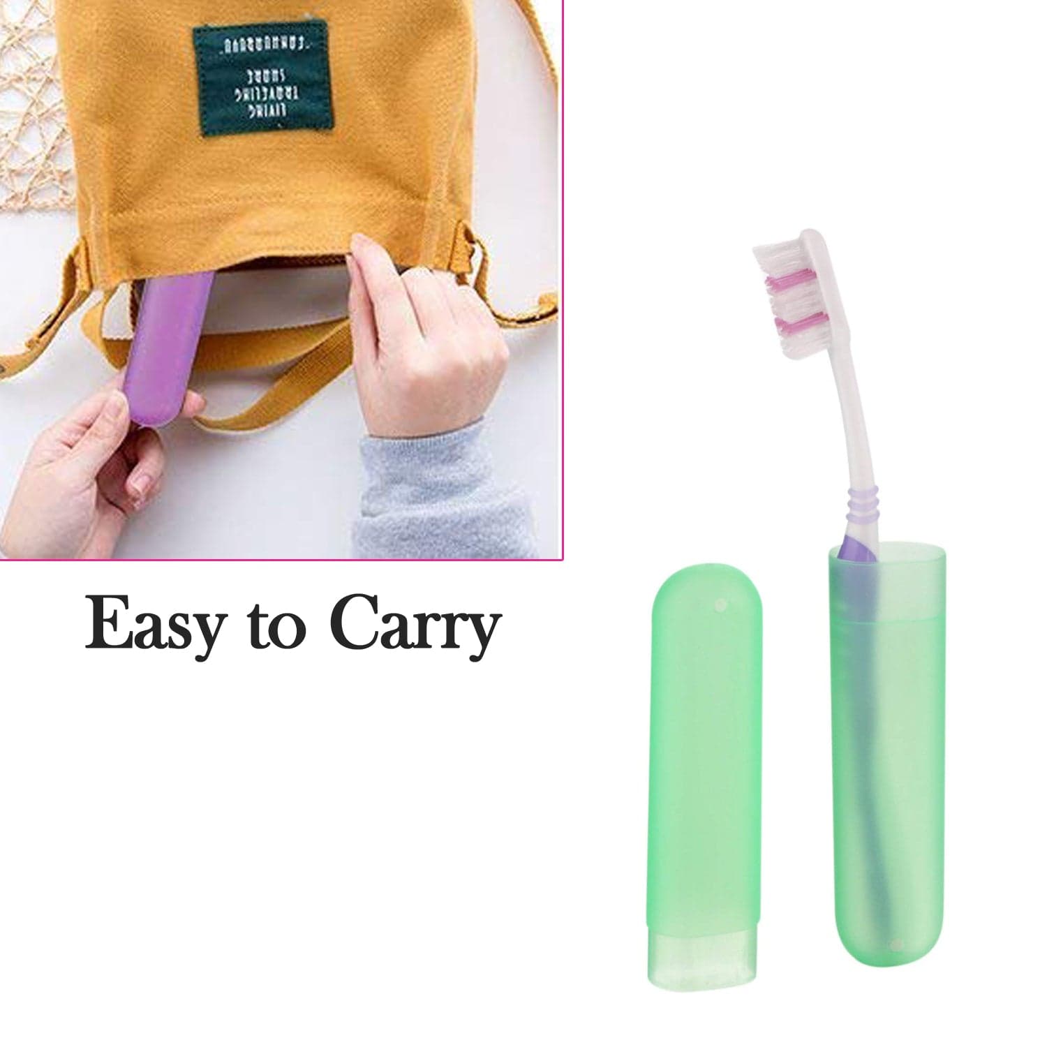 Plastic Toothbrush Covers - 6pc Anti-Bacterial Travel Protectors for Oral Care thumbnail 8