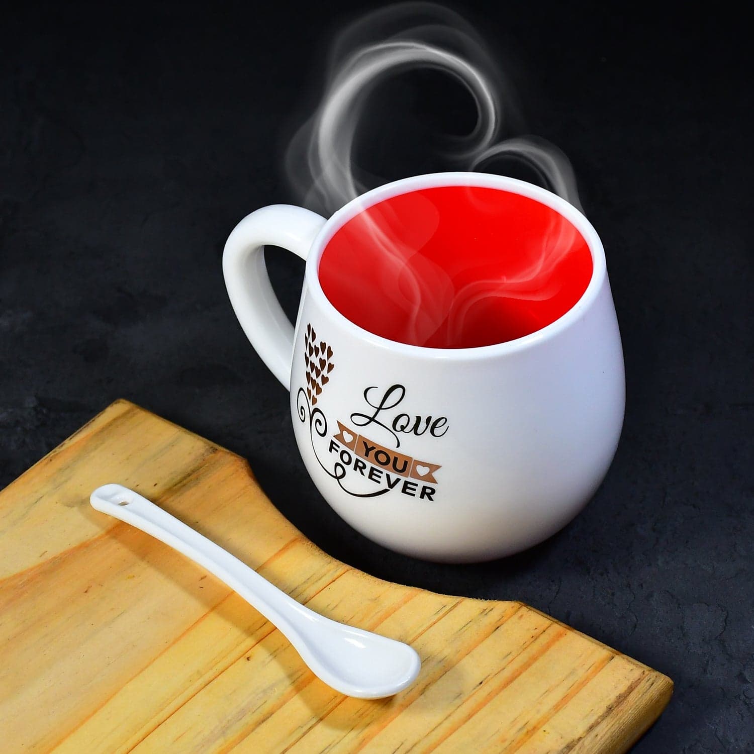 Multi design coffee Mug With Spoon and box packing. Ceramic Mugs to Gift your Best Friend Tea Mugs Coffee Mugs Microwave Safe (1 Pc / Mix Color) thumbnail 10