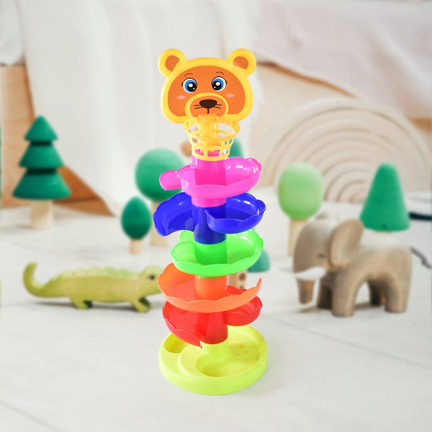 5 Layer Ball Drop and Roll Swirling Tower Educational Toy (1 Pc) thumbnail 4