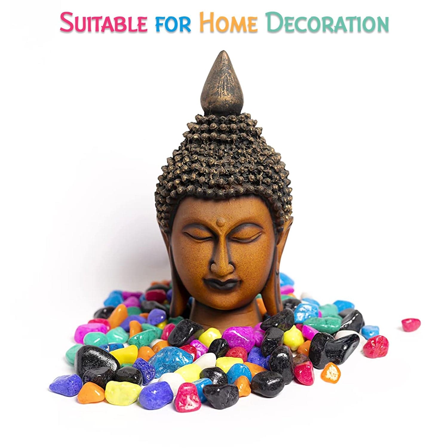 Decorative Stones and Pebbles for Garden, Vase Fillers Multicolor. thumbnail 4