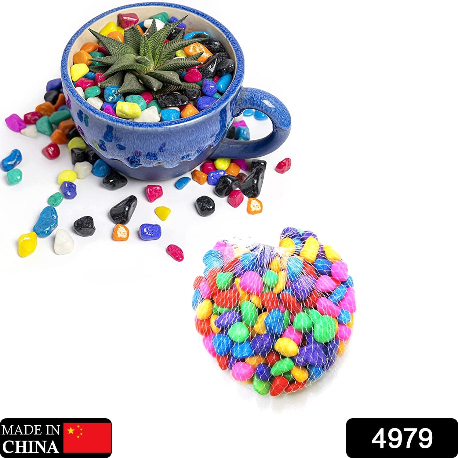 Decorative Stones and Pebbles for Garden, Vase Fillers Multicolor. thumbnail 5