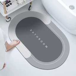 Super Absorbent Floor Mat, Bath Mat, Soft Carpet, Slip-Resistant Bathing Room Rug Floor Door Mat, Instant Drying Mat, Bathroom Rug, Absorbent Bath Mat ID-4988a