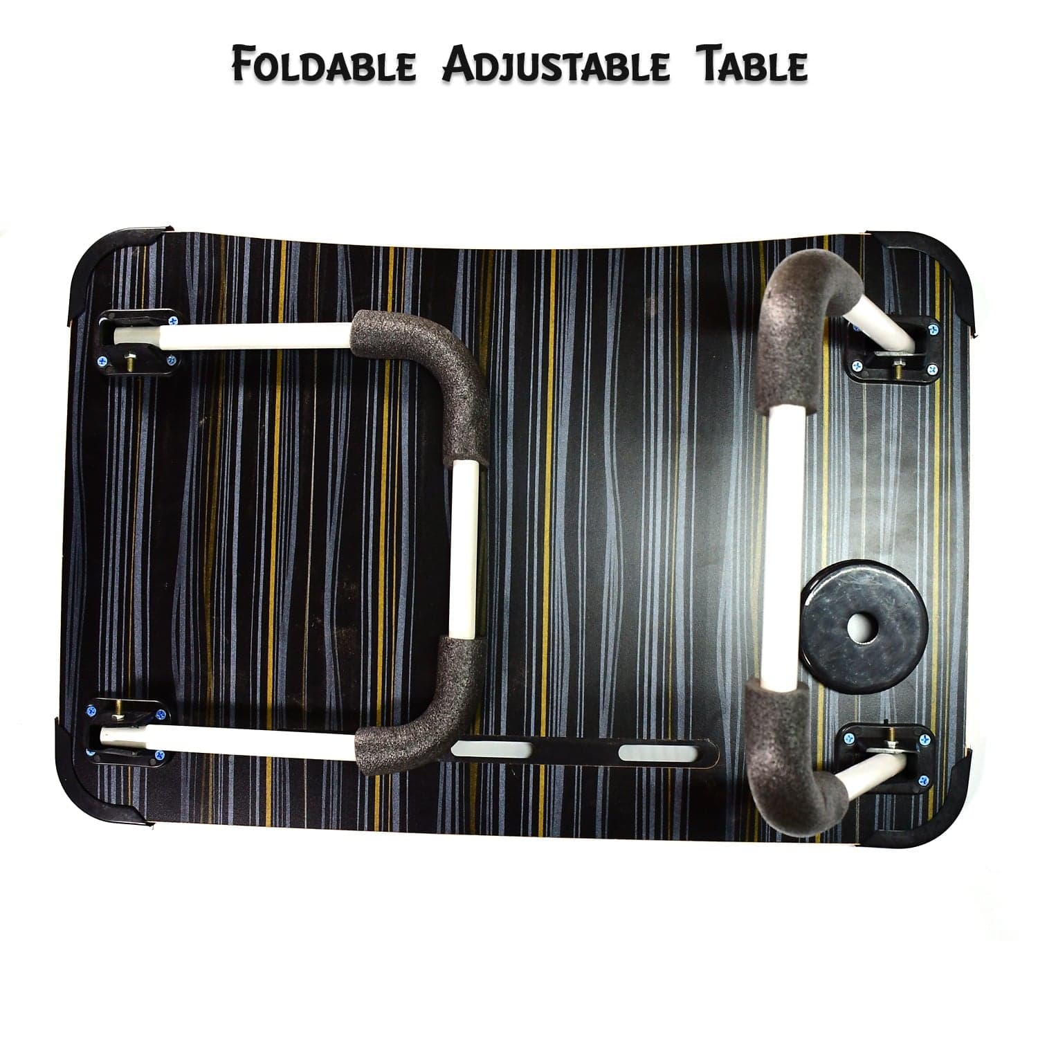 Laptop Table Foldable Portable Notebook Bed Lap Desk Tray Stand Reading Holder With Coffee Cup Slot For Breakfast thumbnail 9