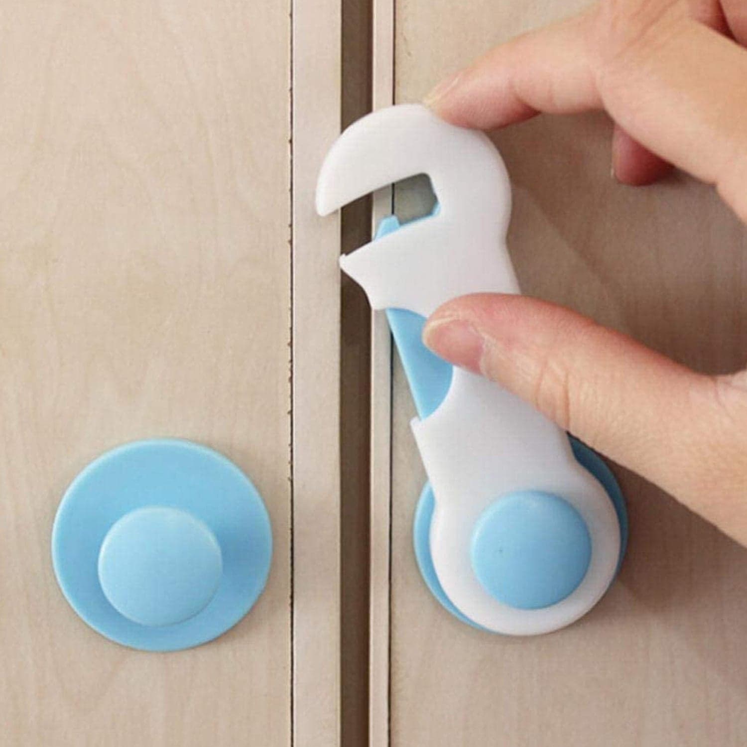 Child Safety lock Proofing for Cabinet Toilet Seat Fridge Door Drawers ( 1 pc) thumbnail 5