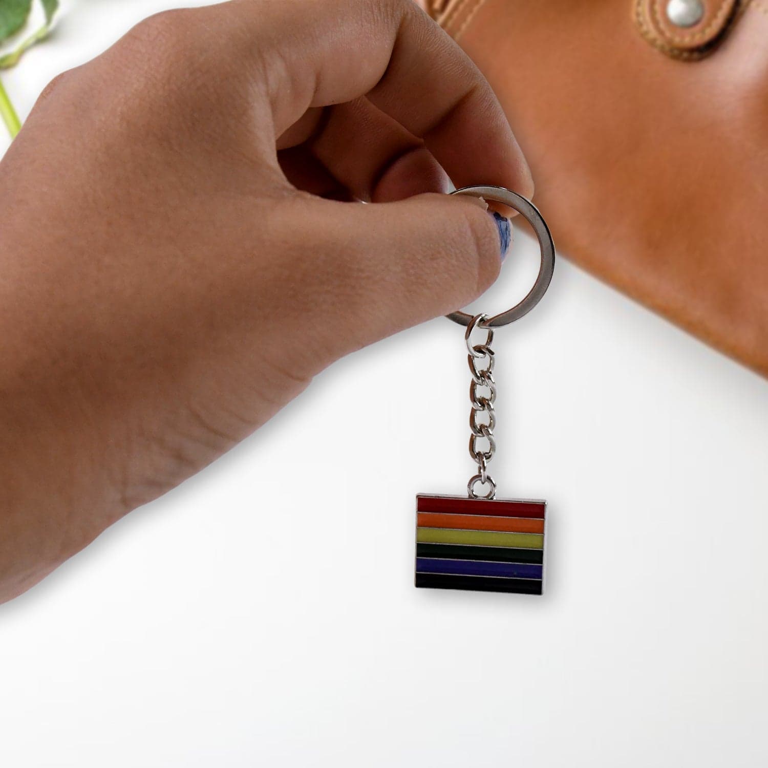 Rainbow Design Metal Keyring Key Chain (1 Pc Mix Design) thumbnail 3
