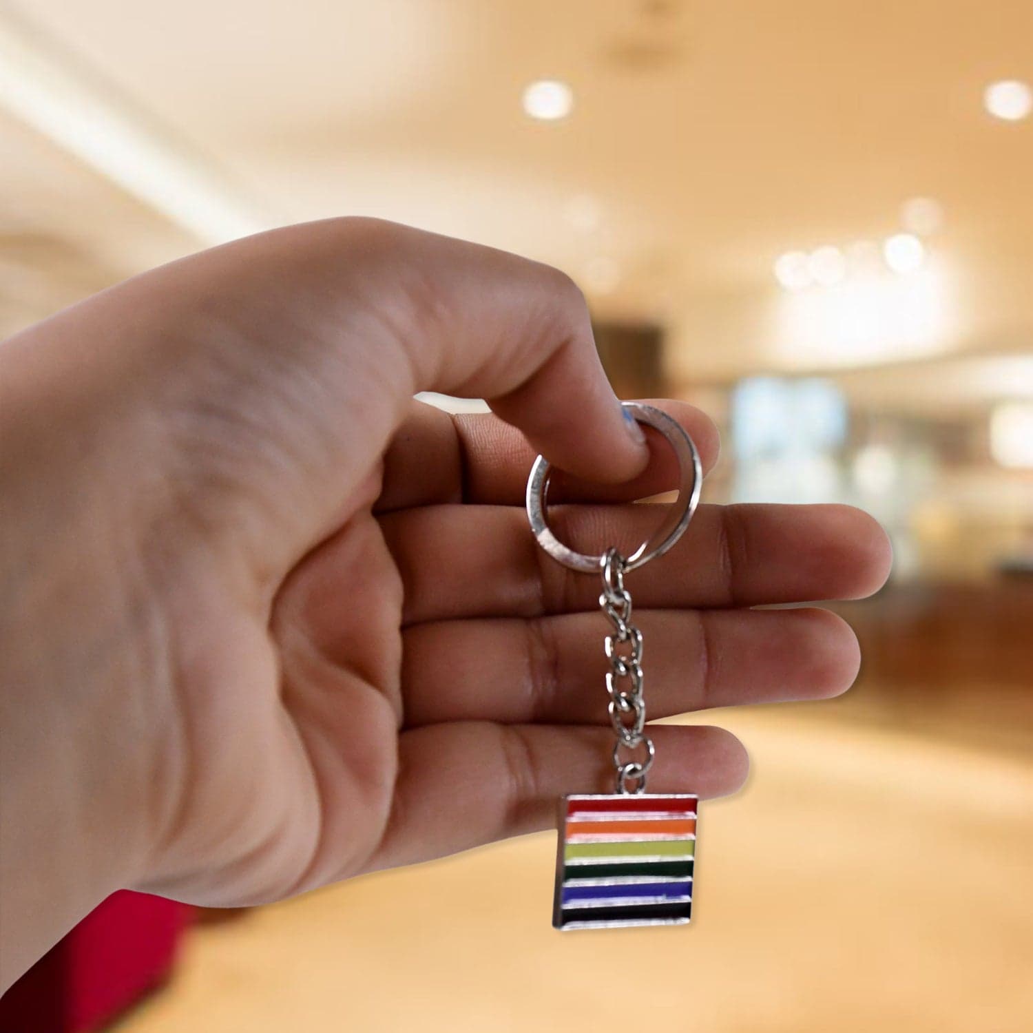 Rainbow Design Metal Keyring Key Chain (1 Pc Mix Design) thumbnail 7