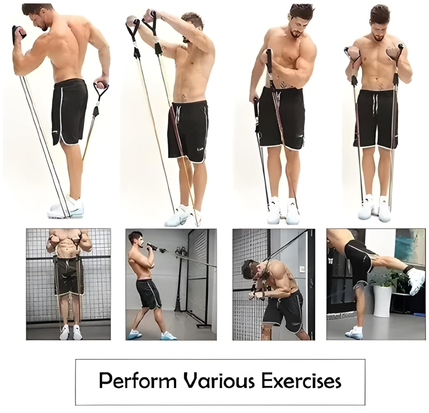 Resistance Tube Band With Handles – Elastic Fitness Band For Strength Training & Home Workout thumbnail 5