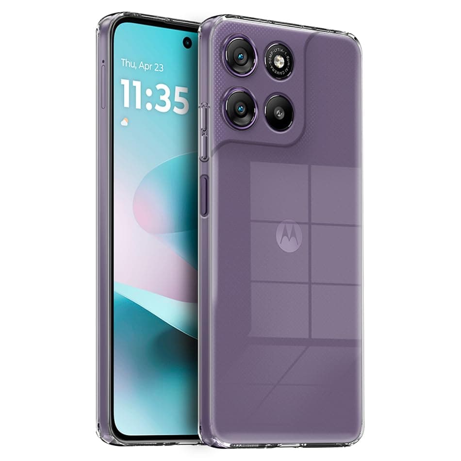 Shockproof Crystar Clear Back Case Cover For Motorola G67 Power 5G / Motorola G57 Power 5G | Transparent Back Cover | Raised Bumps For Camera & Screen Protection thumbnail 2