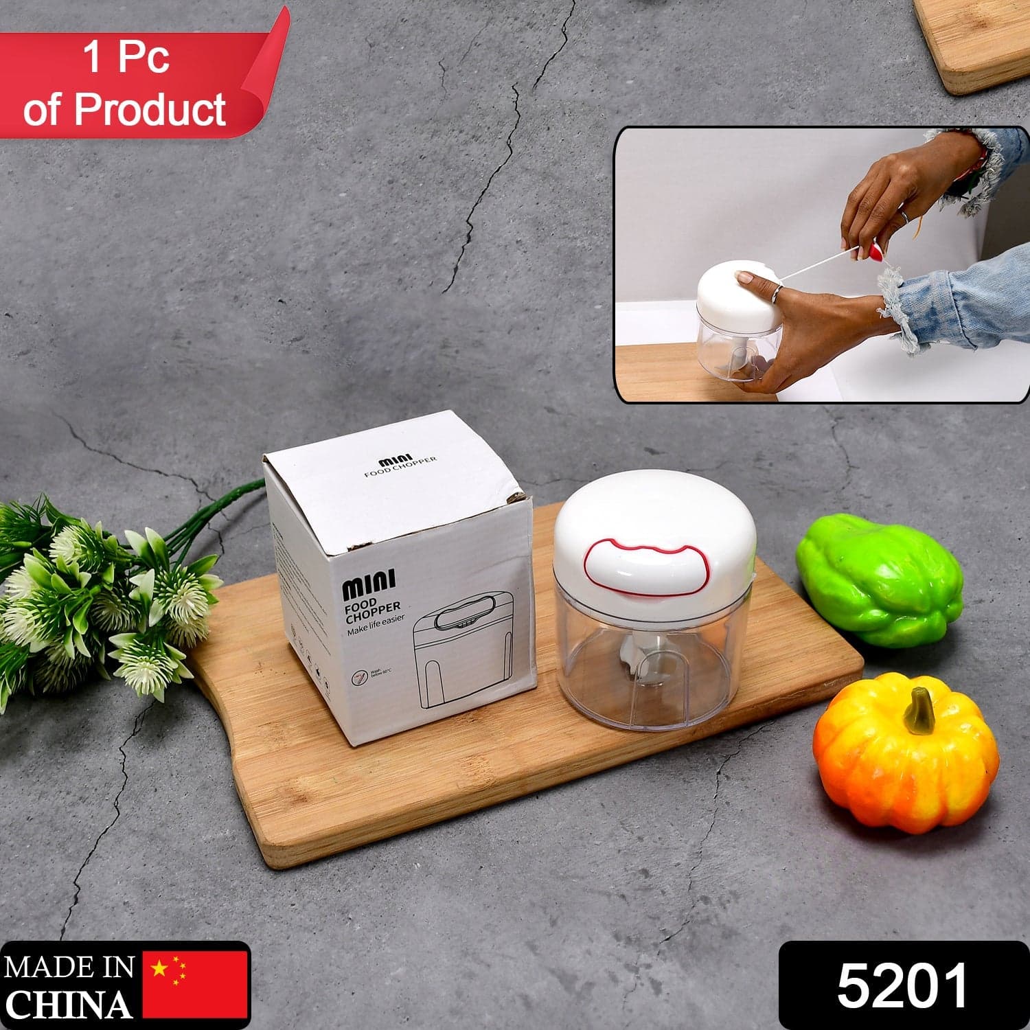 Mini Food Chopper Small For Kitchen Use thumbnail 2