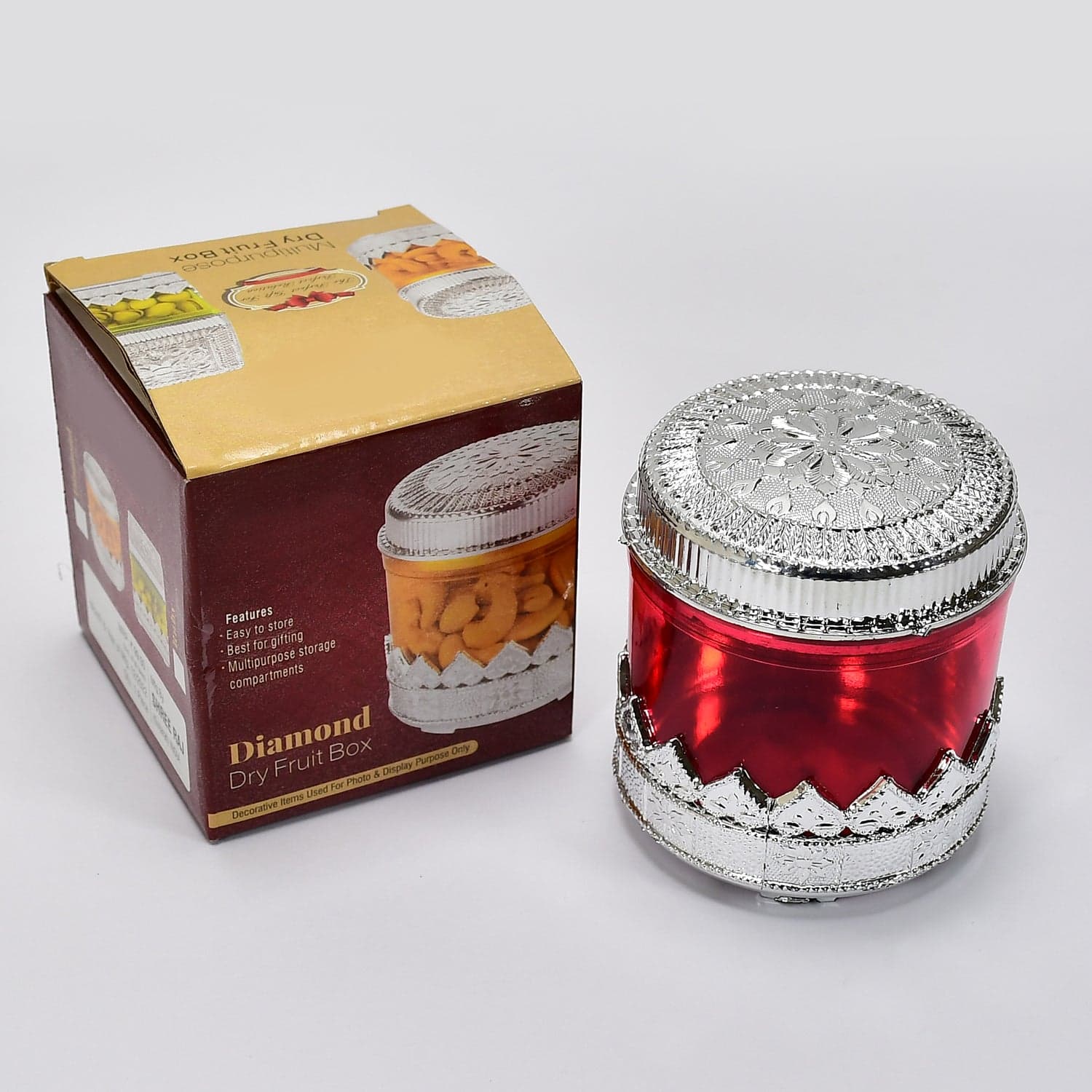 Diamond Design Dry Fruit Storage Box thumbnail 1