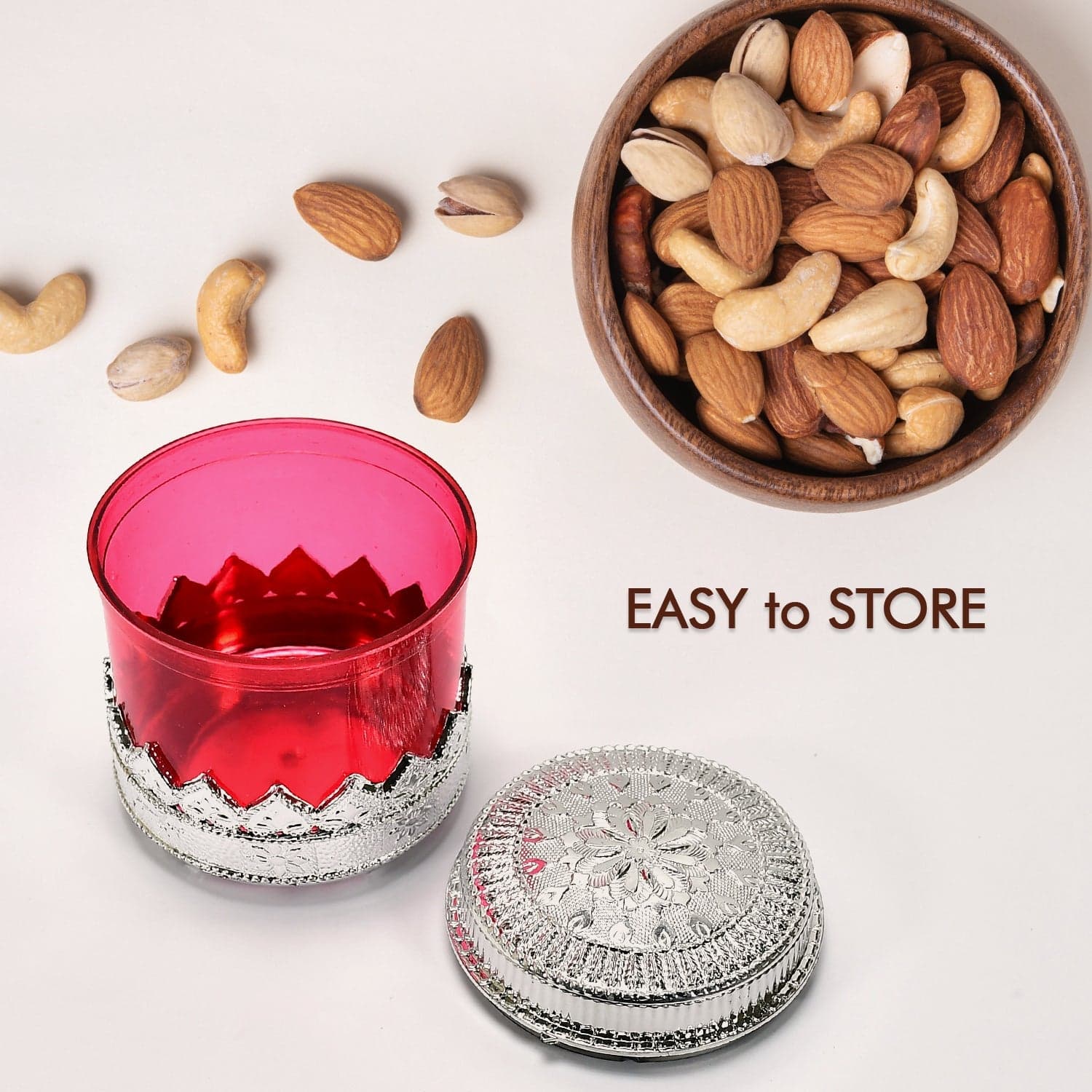 Diamond Design Dry Fruit Storage Box thumbnail 5
