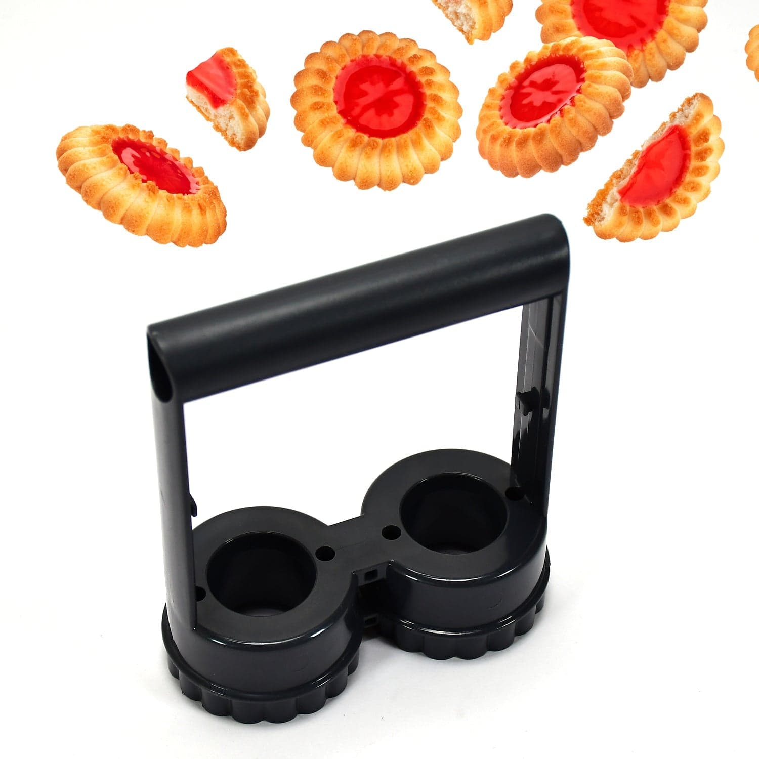 Plastic Handle Fancy Scalloped Edge Shape Cookie Cutter Biscuit Mold Cake Decoration Tools thumbnail 6