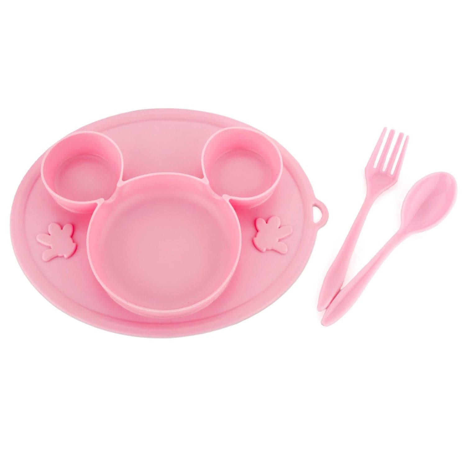 Silicon Micky Plate And 1 Spoon & 1 Fork Card Packing ( 1 Pc Product) thumbnail 6
