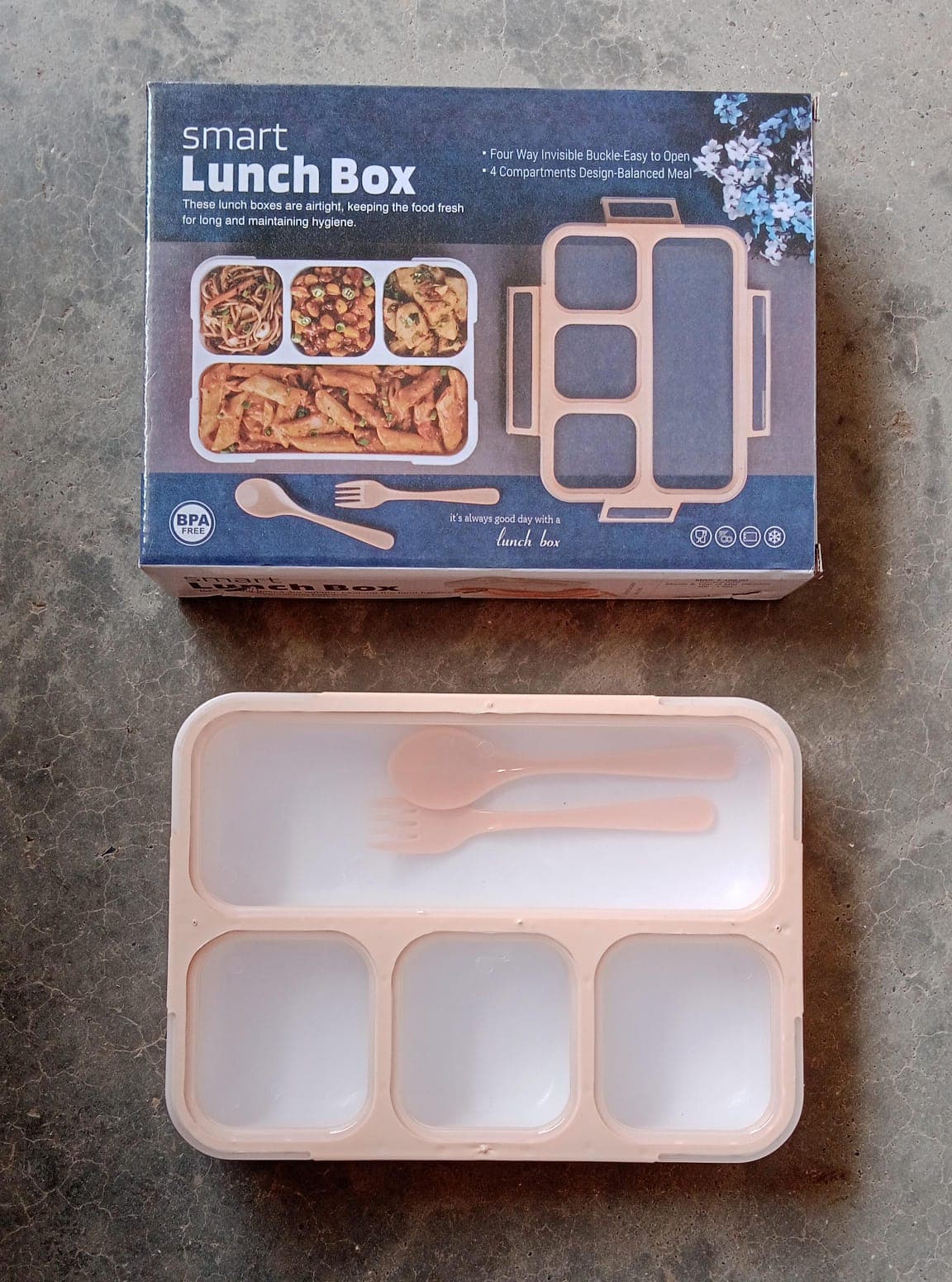Leak-Proof Lunch Box with 4 Compartments for School & Office Use thumbnail 10