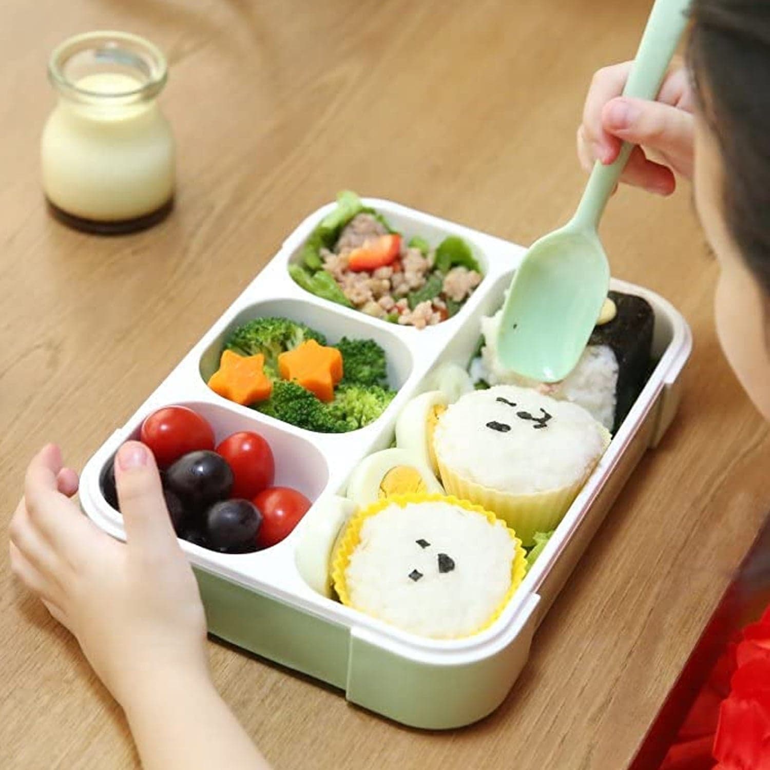 Leak-Proof Lunch Box with 4 Compartments for School & Office Use thumbnail 3