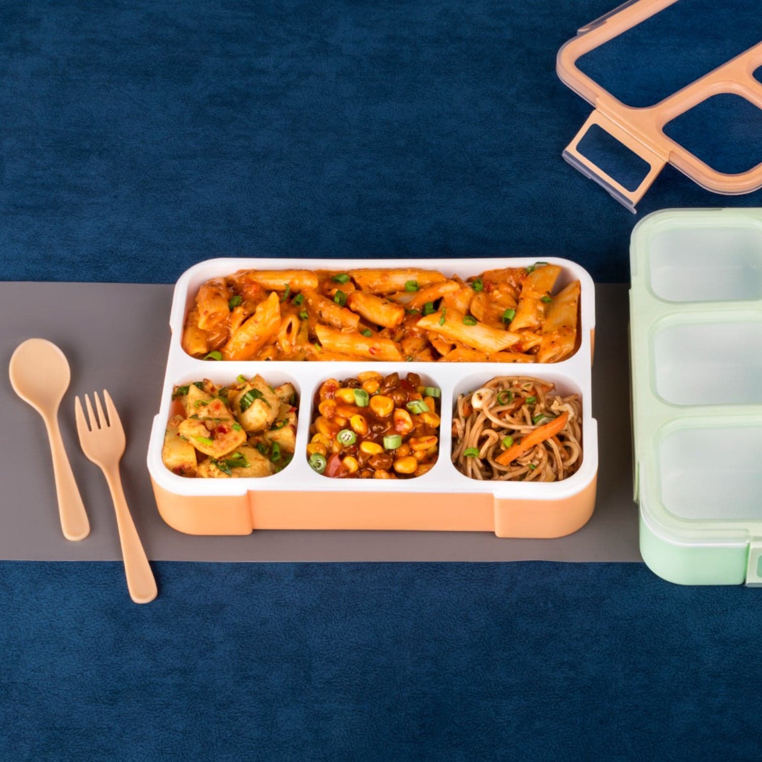 Leak-Proof Lunch Box with 4 Compartments for School & Office Use thumbnail 6