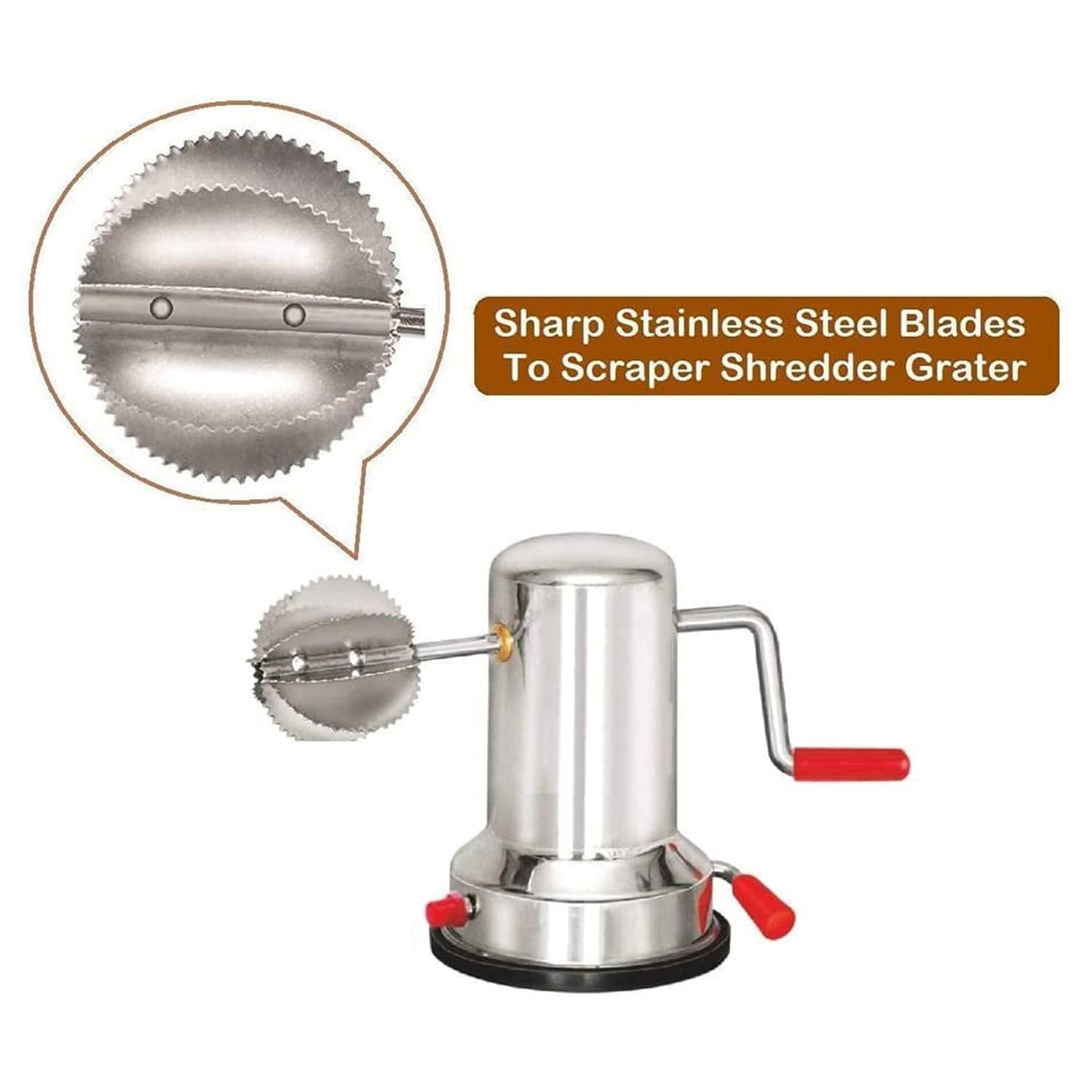 Coconut scrapers Machine Manual Steel For Home & Kitchen Use thumbnail 3