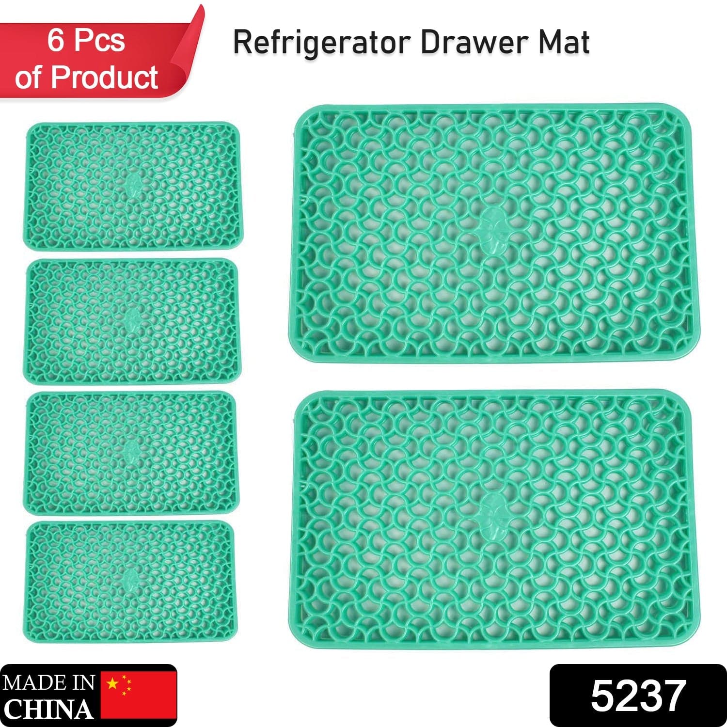 Waterproof PVC Fridge Drawer Mats Set of 6 thumbnail 2