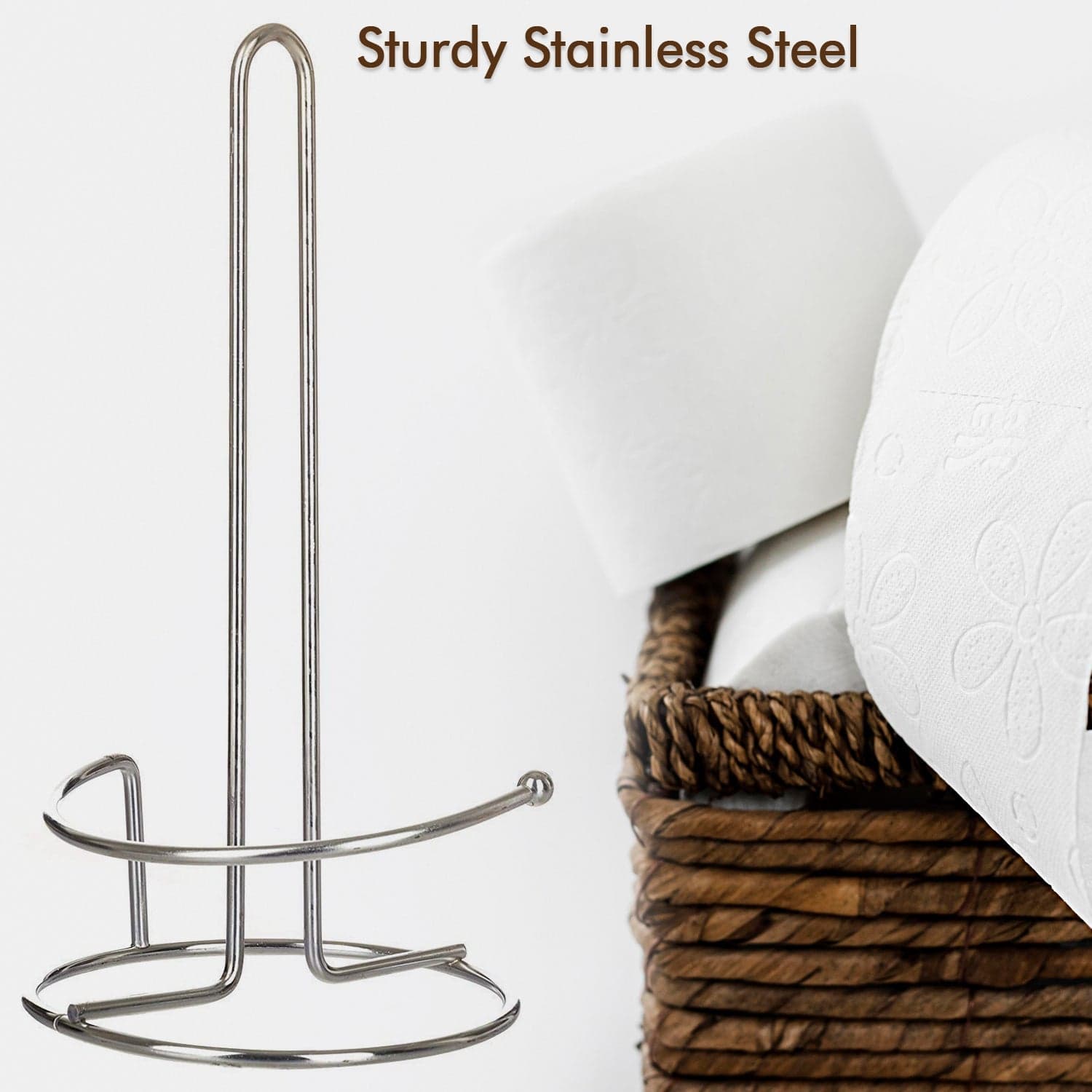 Kitchen Roll Dispenser, Kitchen Napkin Roll Holder, Kitchen Paper Towel Tissue Holder thumbnail 3