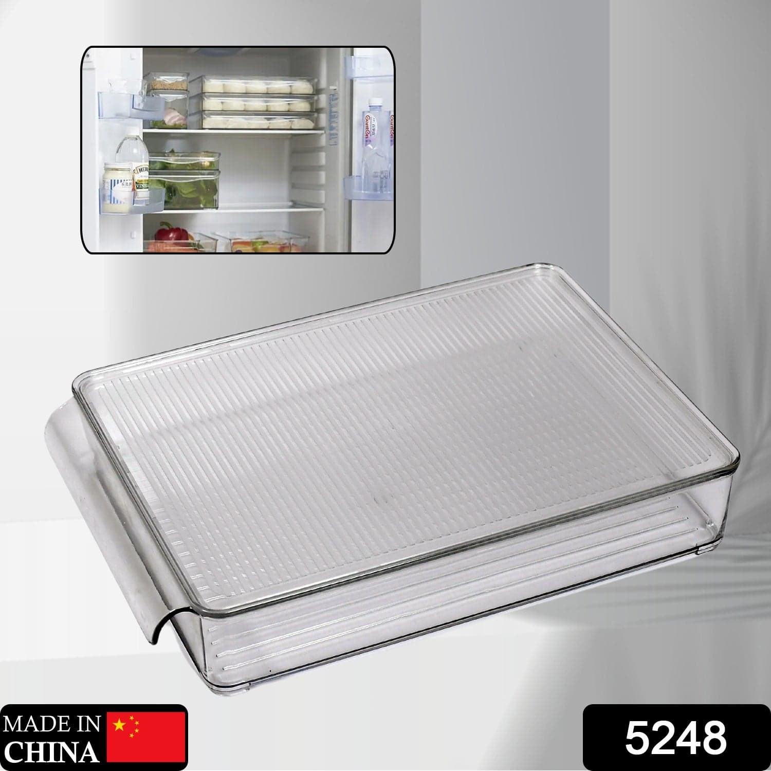 Refrigerator Organizer Bins Stackable Fridge Organizers For Freezer thumbnail 2