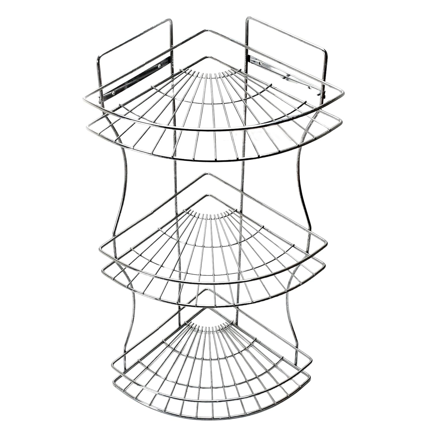 Multipurpose Stainless Steel Multi- 3 Tier Corner Storage Rack thumbnail 4