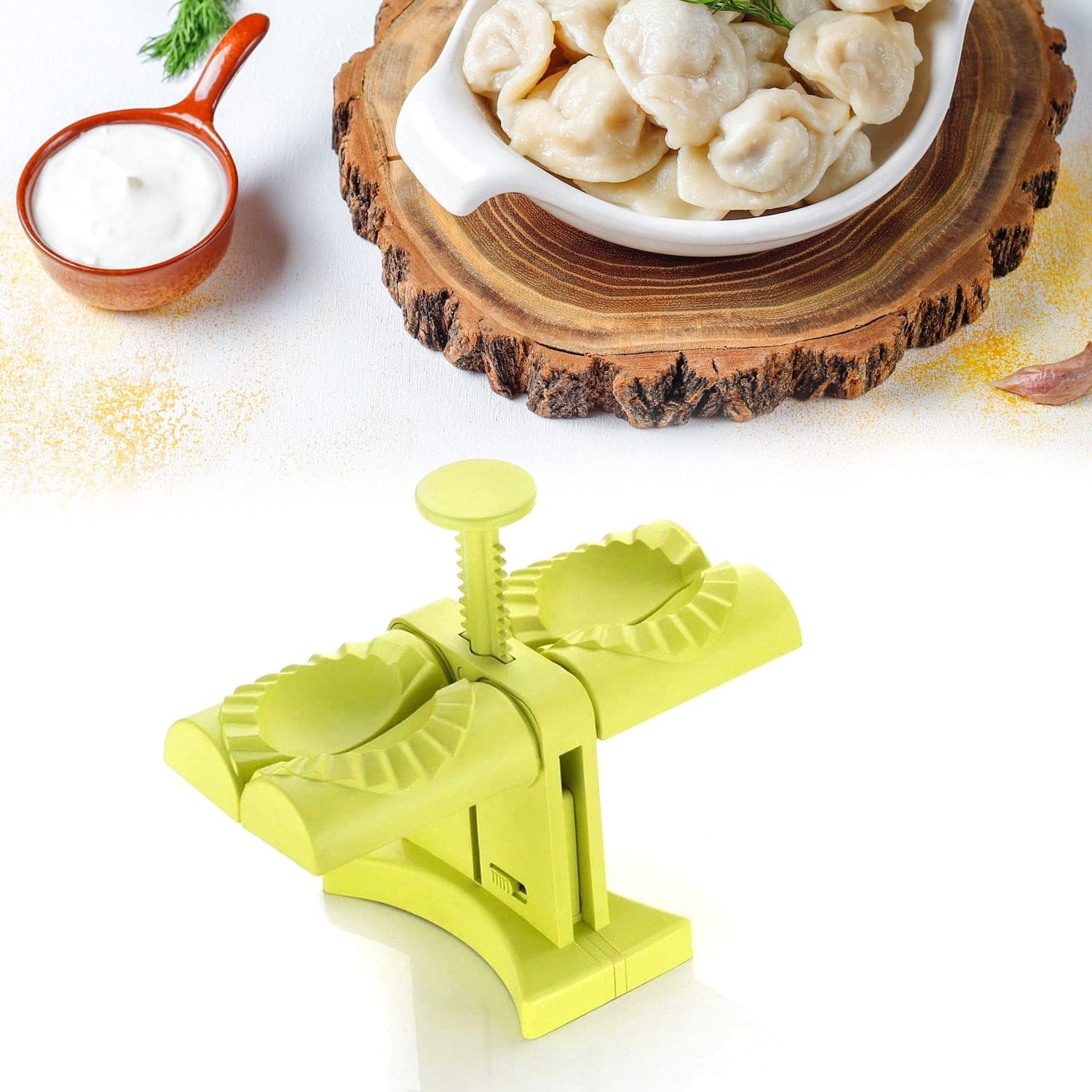 Double Head Dumpling Maker Mold Of Easy Tool For Making Dumplings thumbnail 8