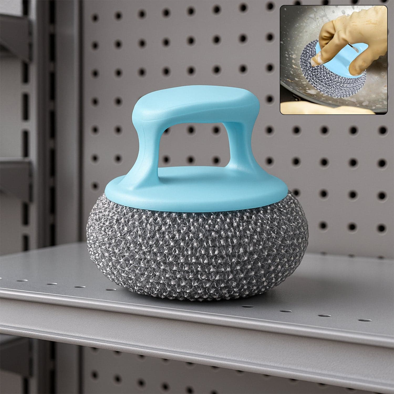 Dish Brush Multifunctional Palm Brush for Sink Pot - Dish Scrub Brush Small Cleaning Brush Dish Scrubber Brush Cleaning Brushes for Household Use thumbnail 1