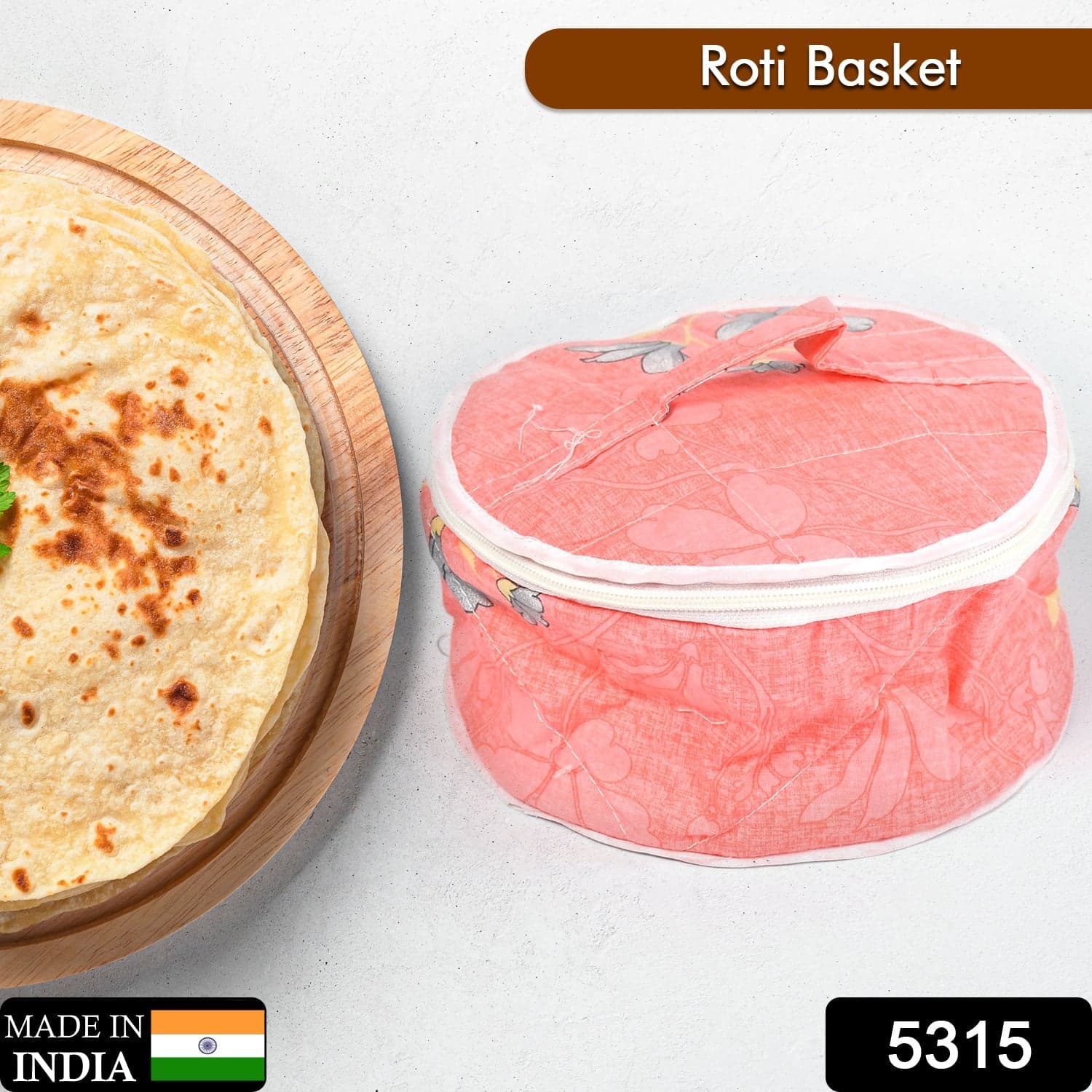Hot Chapatti Washable Cotton Cloth Casserole Box thumbnail 2