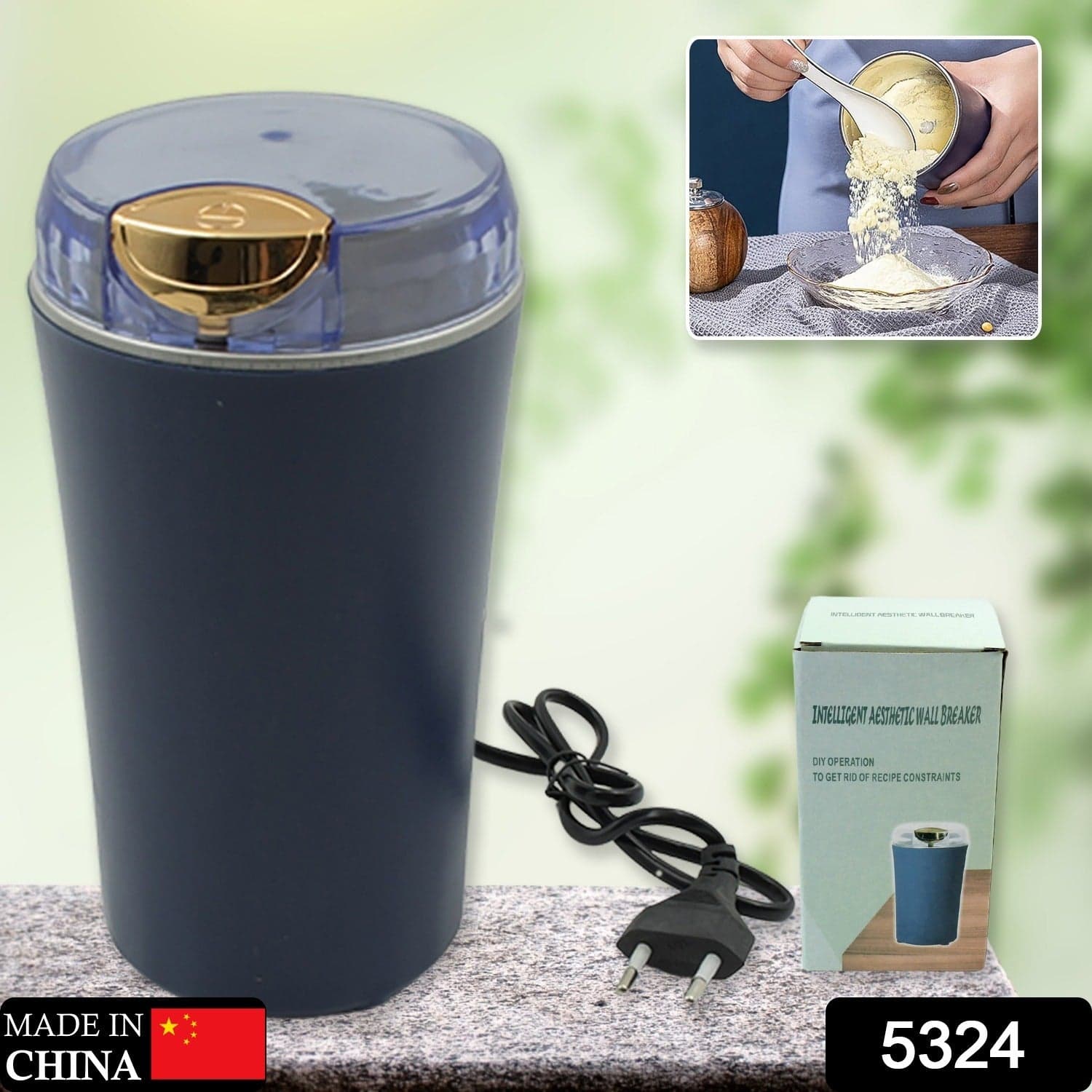 Portable 4-Blade Mini Grinder & Blender for Home & Office thumbnail 2