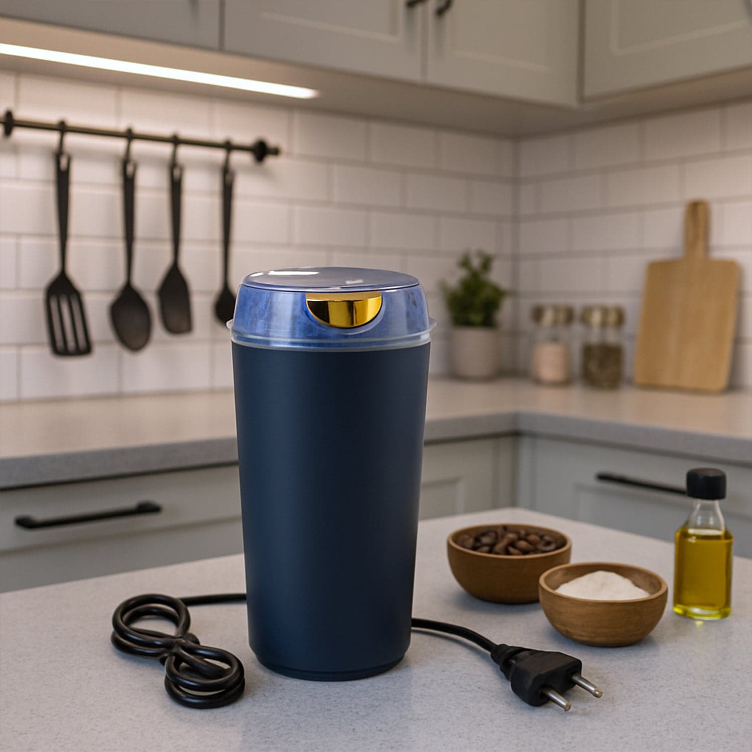 Portable 4-Blade Mini Grinder & Blender for Home & Office thumbnail 3
