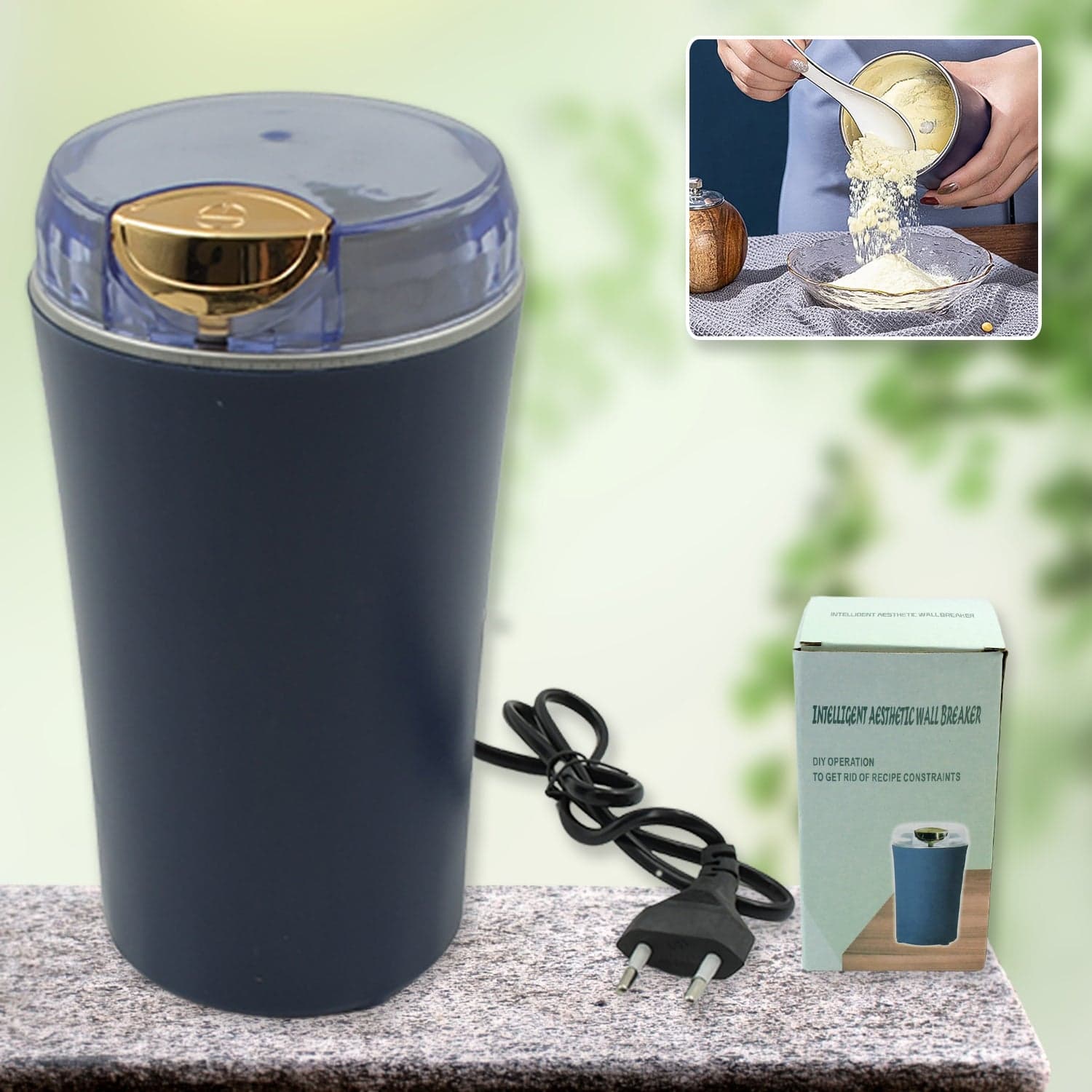 Portable 4-Blade Mini Grinder & Blender for Home & Office thumbnail 4