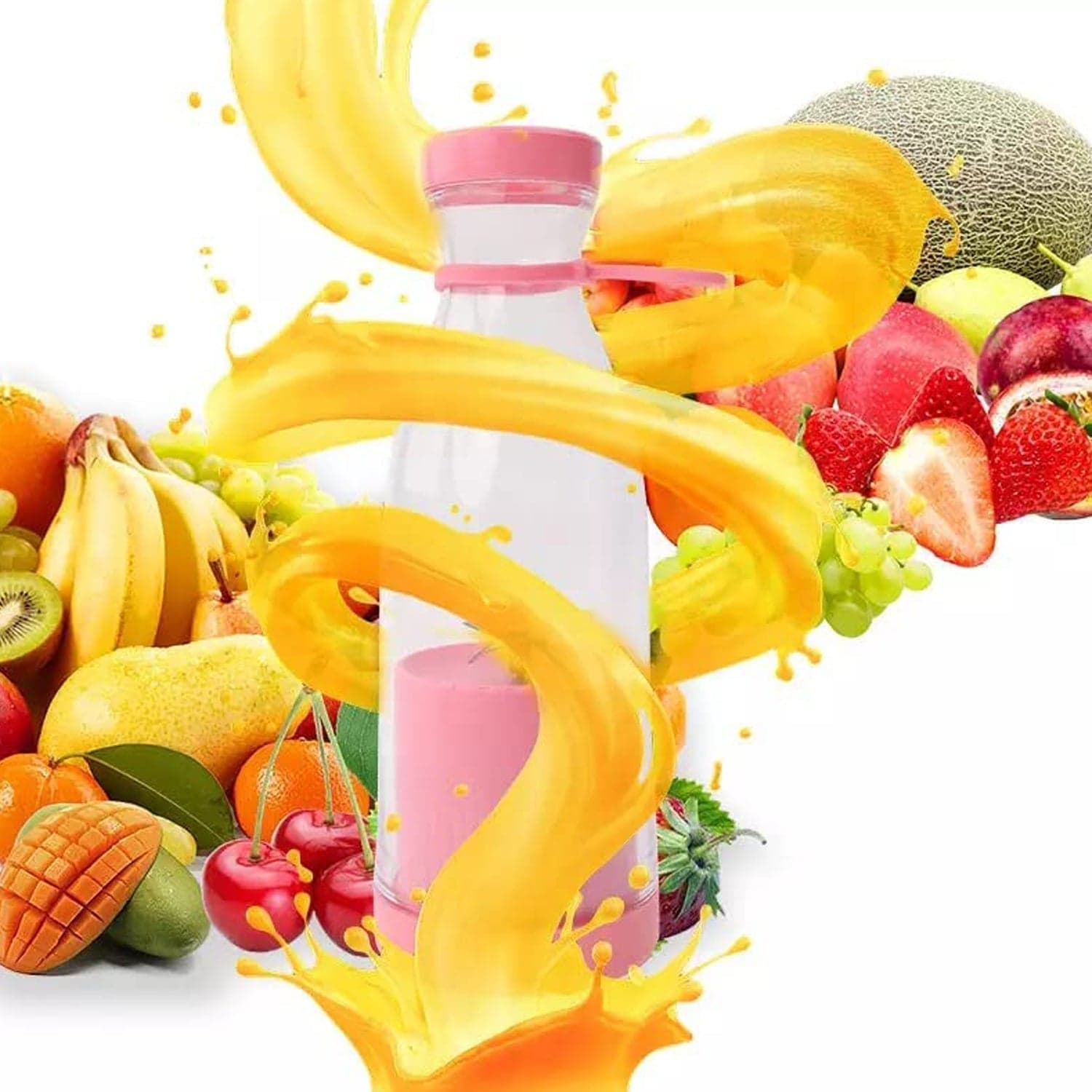 BLENDER PORTABLE JUICER FOR SMOOTHIE 420 ML Multicolour thumbnail 4
