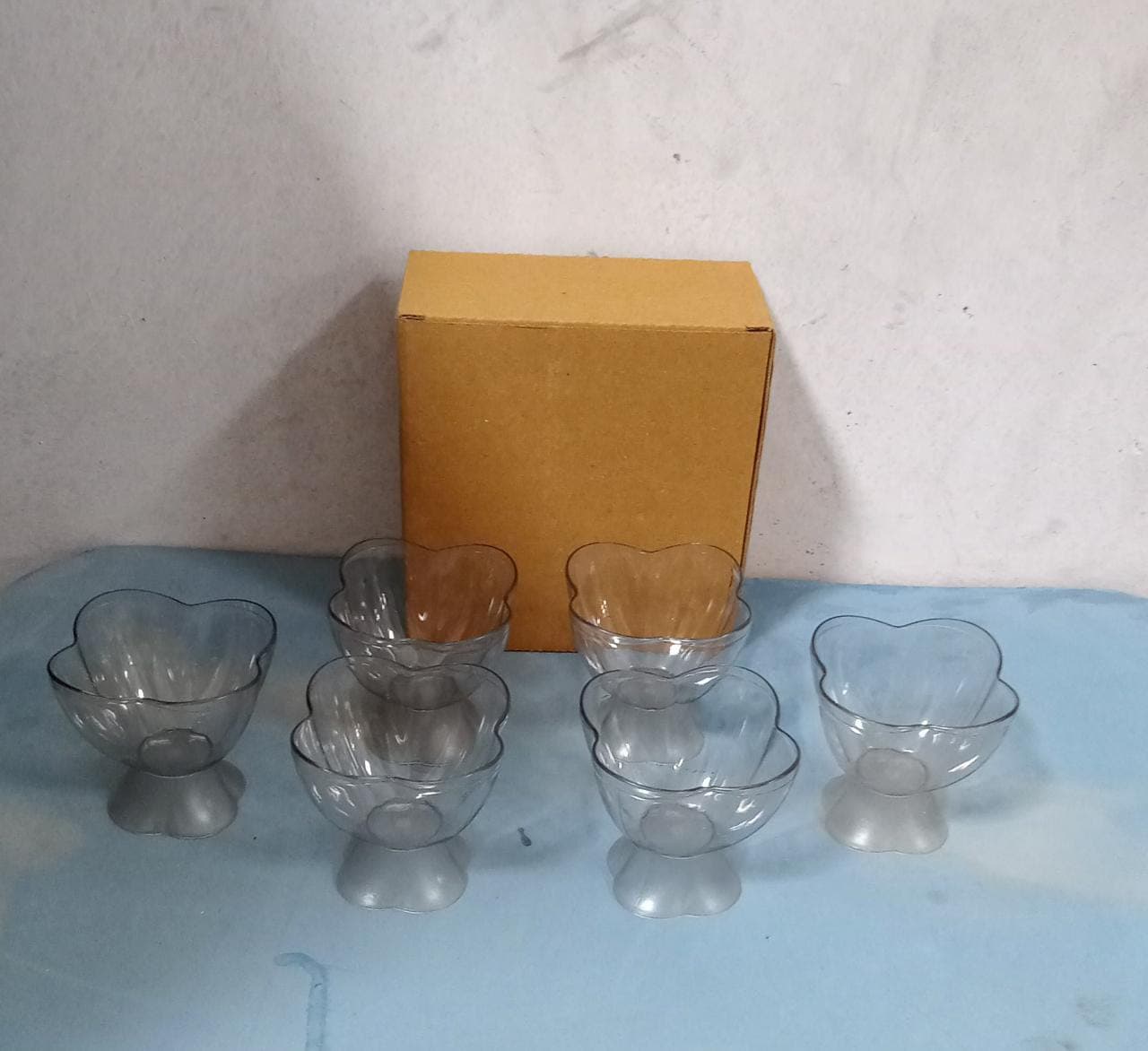 Serving Dessert Bowl Set - 6pcs Ice Cream, Salad, and Fruit Bowls (Brown Box) thumbnail 8