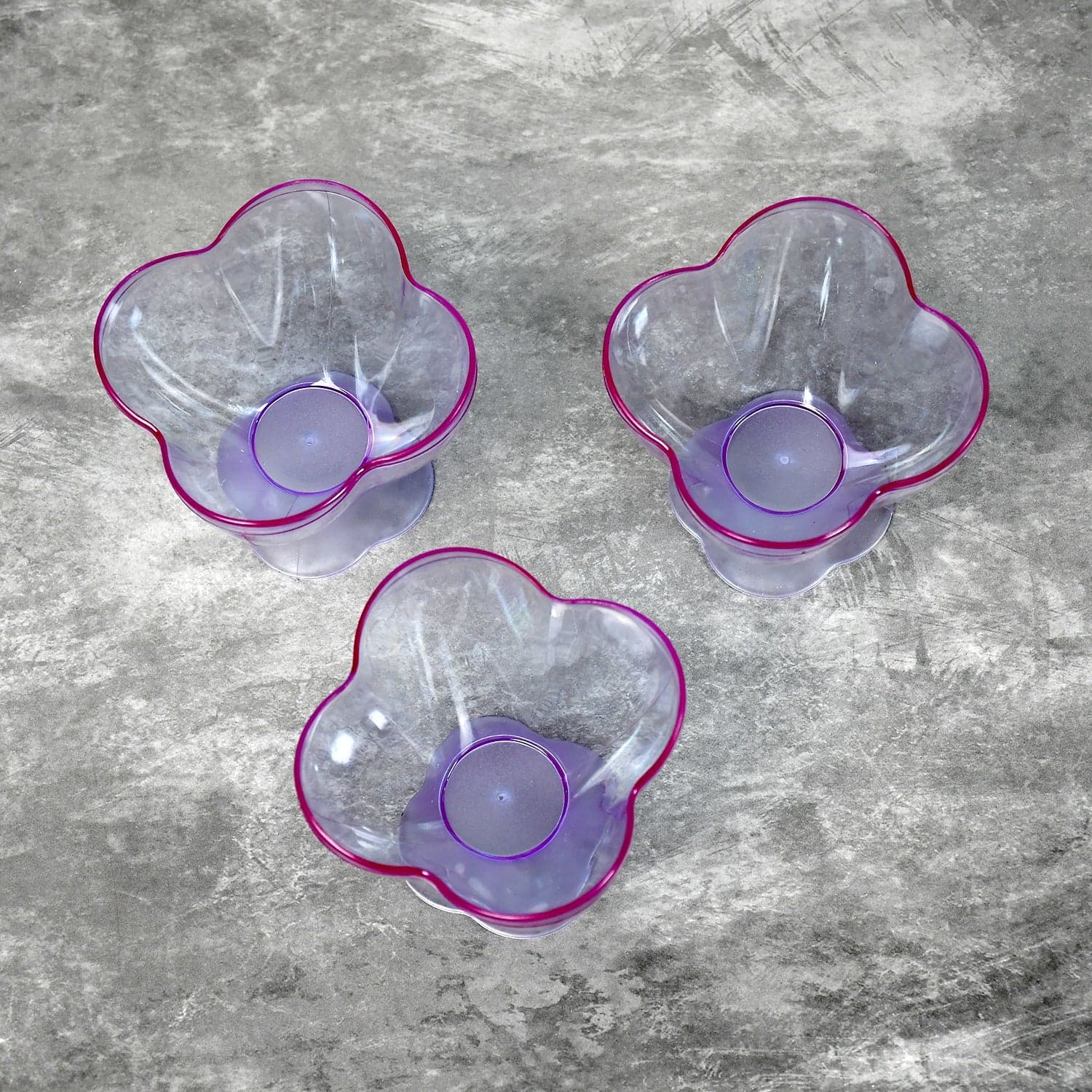MODERN STYLE DESSERT & ICE CREAM BOWL PLASTIC 6PCS FOR HOME ,OFFICE,PARTY thumbnail 5