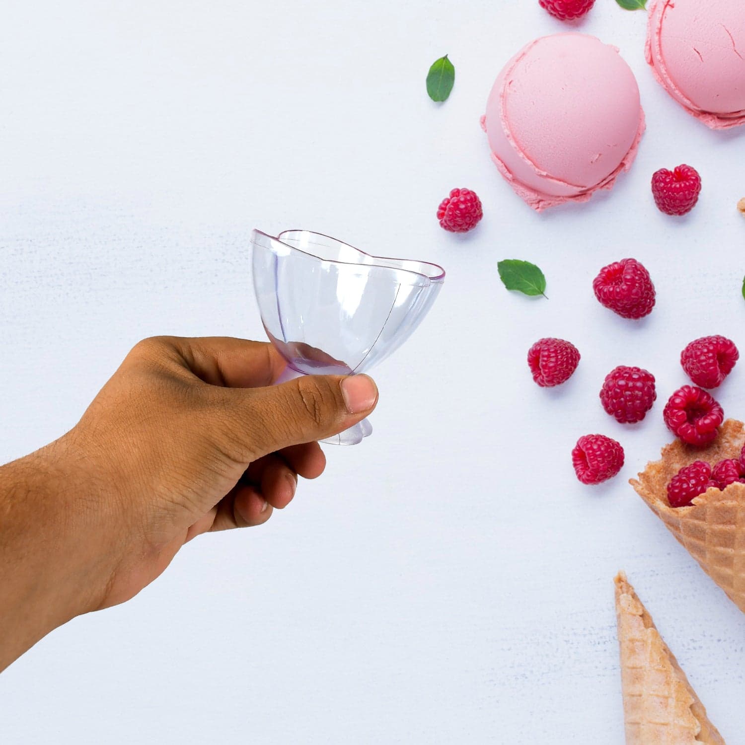 MODERN STYLE DESSERT & ICE CREAM BOWL PLASTIC 6PCS FOR HOME ,OFFICE,PARTY thumbnail 7