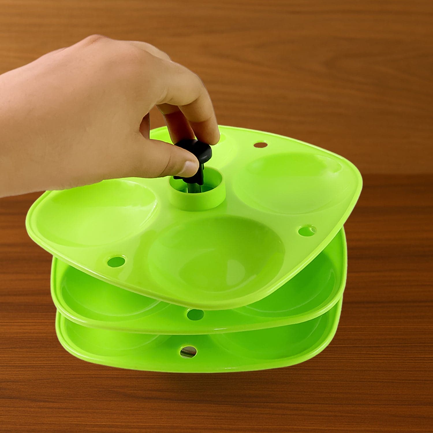 3 Layer Idli Stand for Holding and Serving Idlis (Household Kitchen Use) thumbnail 4