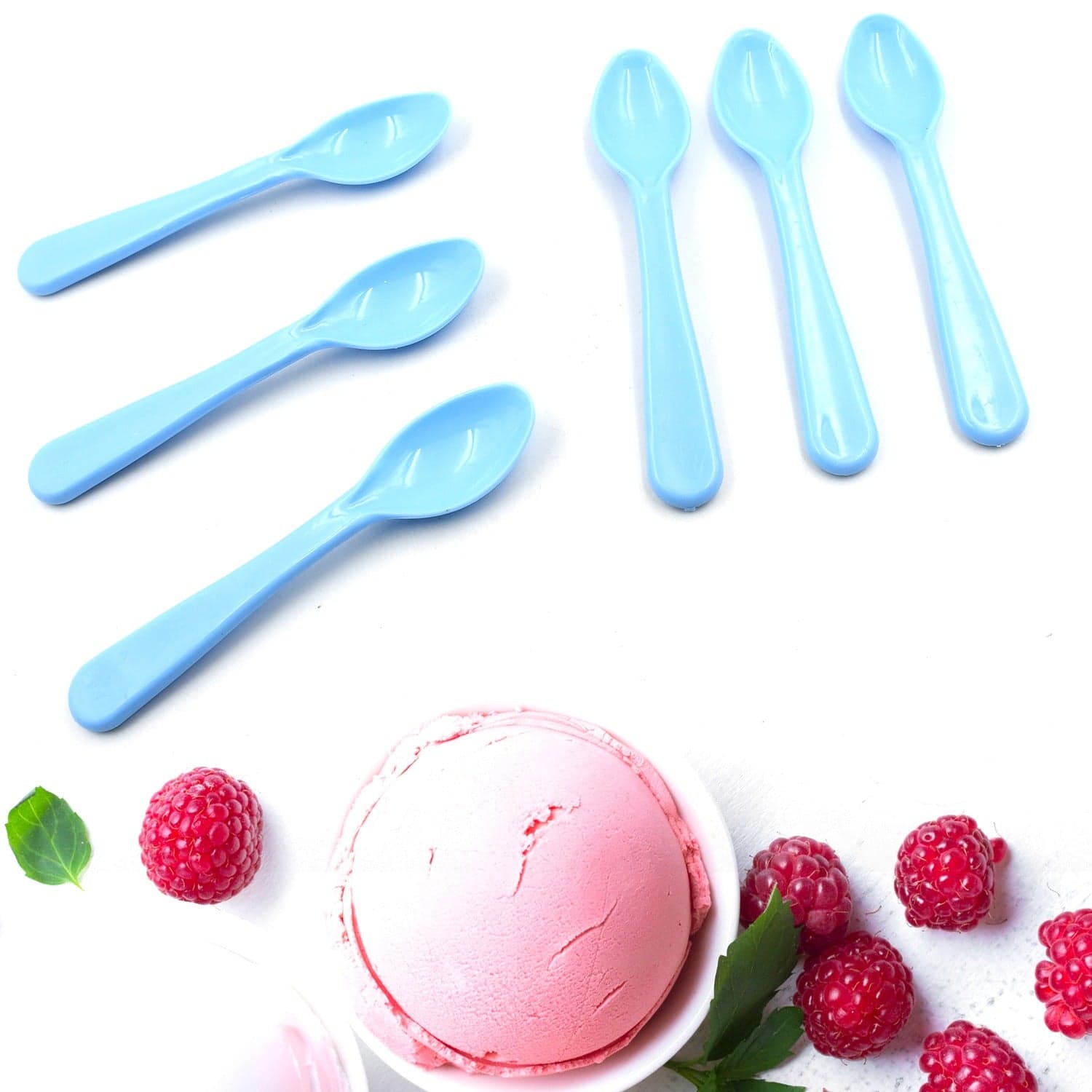 Food Plastic Spoon Set, Plastic Table Spoon Set Plastic Tea Spoon, Coffee With Abs Plastic, Heat-Resistant Spoon (6 Pc Set ) thumbnail 4
