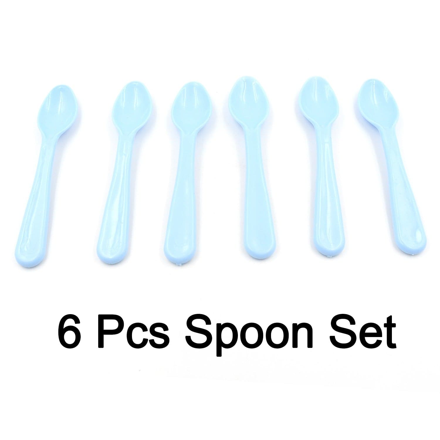 Food Plastic Spoon Set, Plastic Table Spoon Set Plastic Tea Spoon, Coffee With Abs Plastic, Heat-Resistant Spoon (6 Pc Set ) thumbnail 6