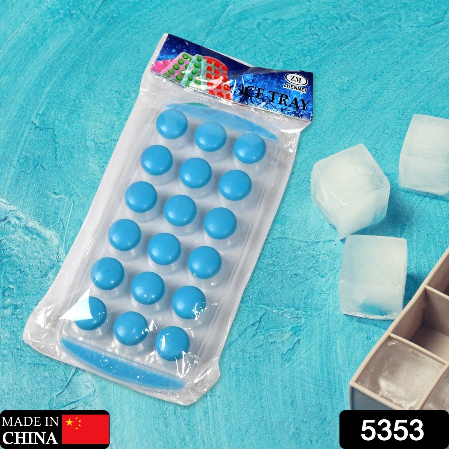 Smart Push Out Round Shape Mini Ice Cube Trays with Flexible Silicone Bottom | Round Shape Silicone Chocolate Mold Maker Ice Cube Tray Freeze Mold thumbnail 2